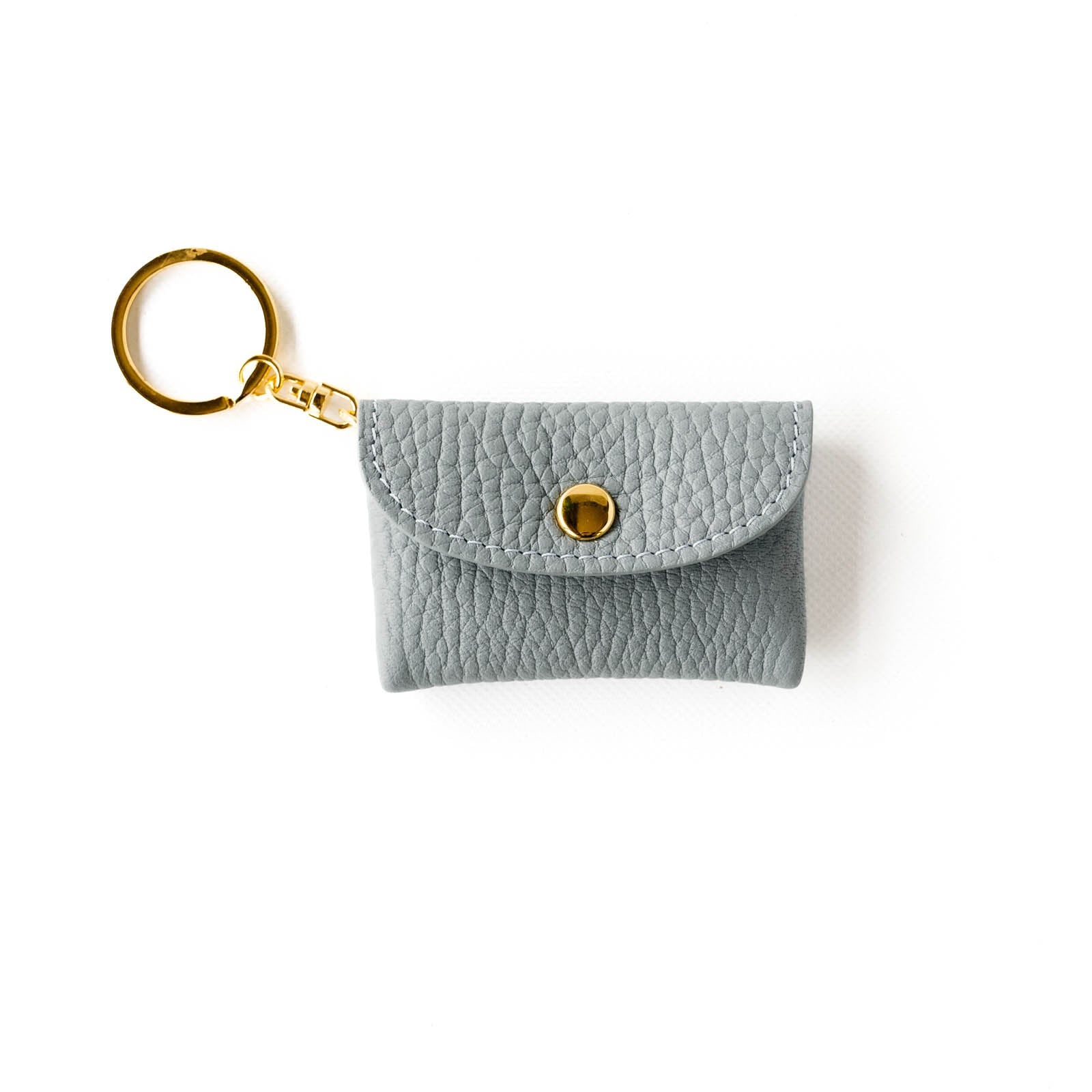 Soft leather flap minimini key ring Taurillon Clemence