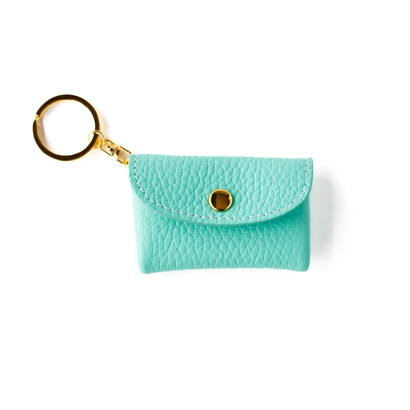 Soft leather flap minimini key ring Taurillon Clemence