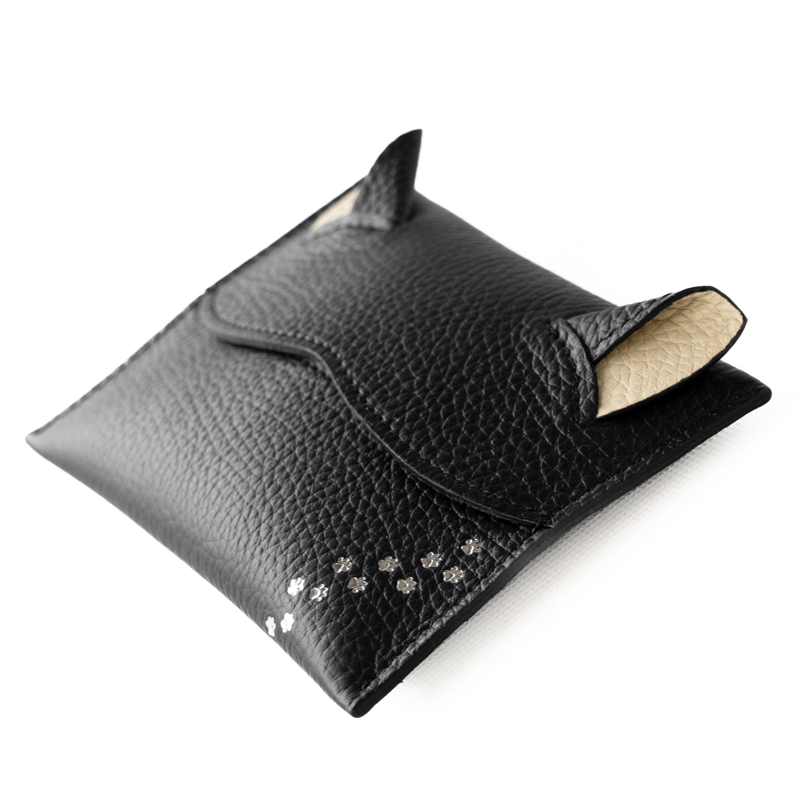 Cat Pocket Tissue Case Cuir Mash / Black