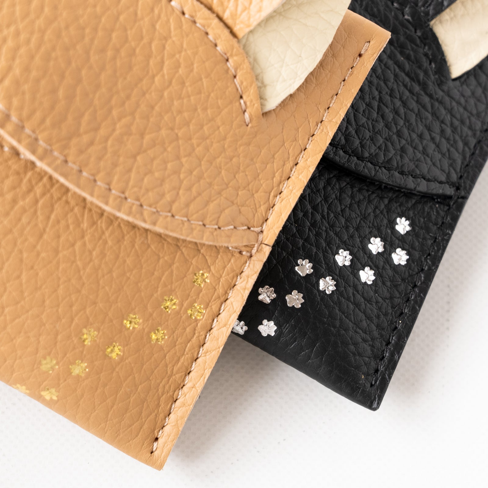 Cat Pocket Tissue Case Cuir Mash / Black