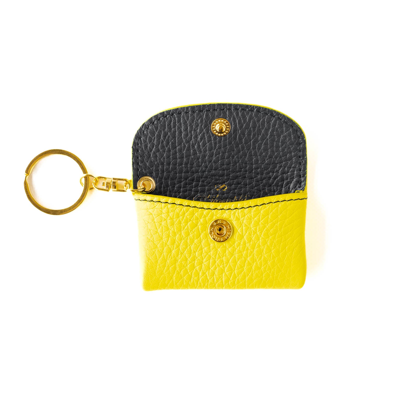 Soft leather flap minimini key ring Taurillon Clemence