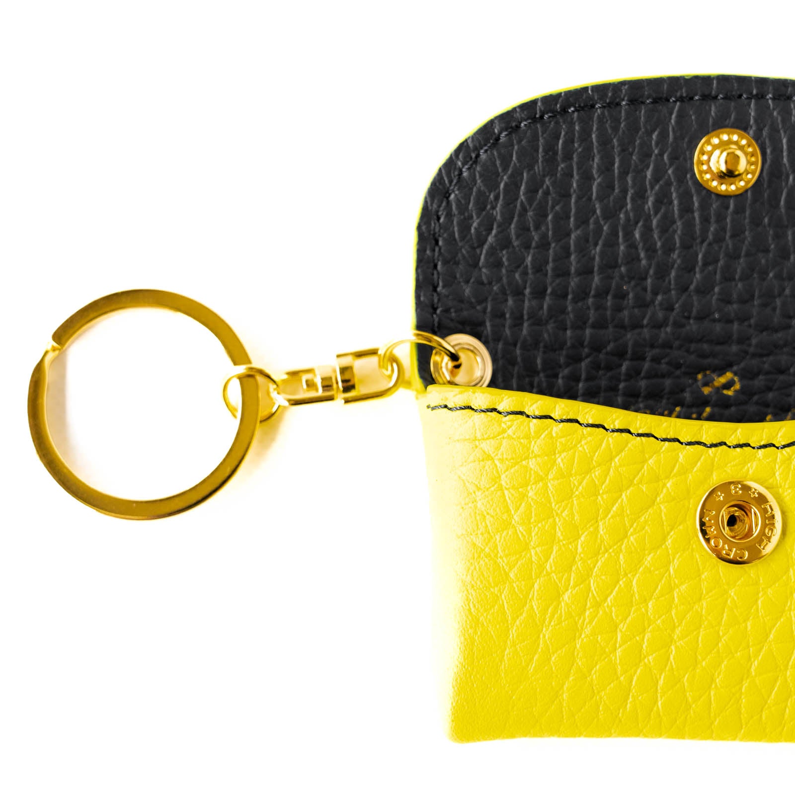 Soft leather flap minimini key ring Taurillon Clemence