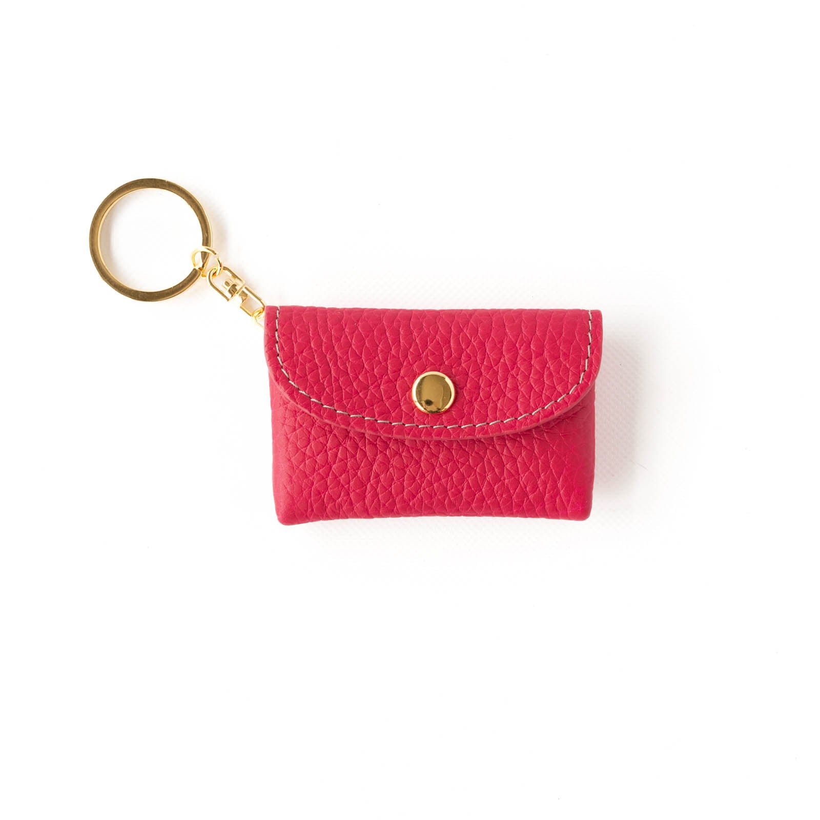 Soft leather flap minimini key ring Taurillon Clemence
