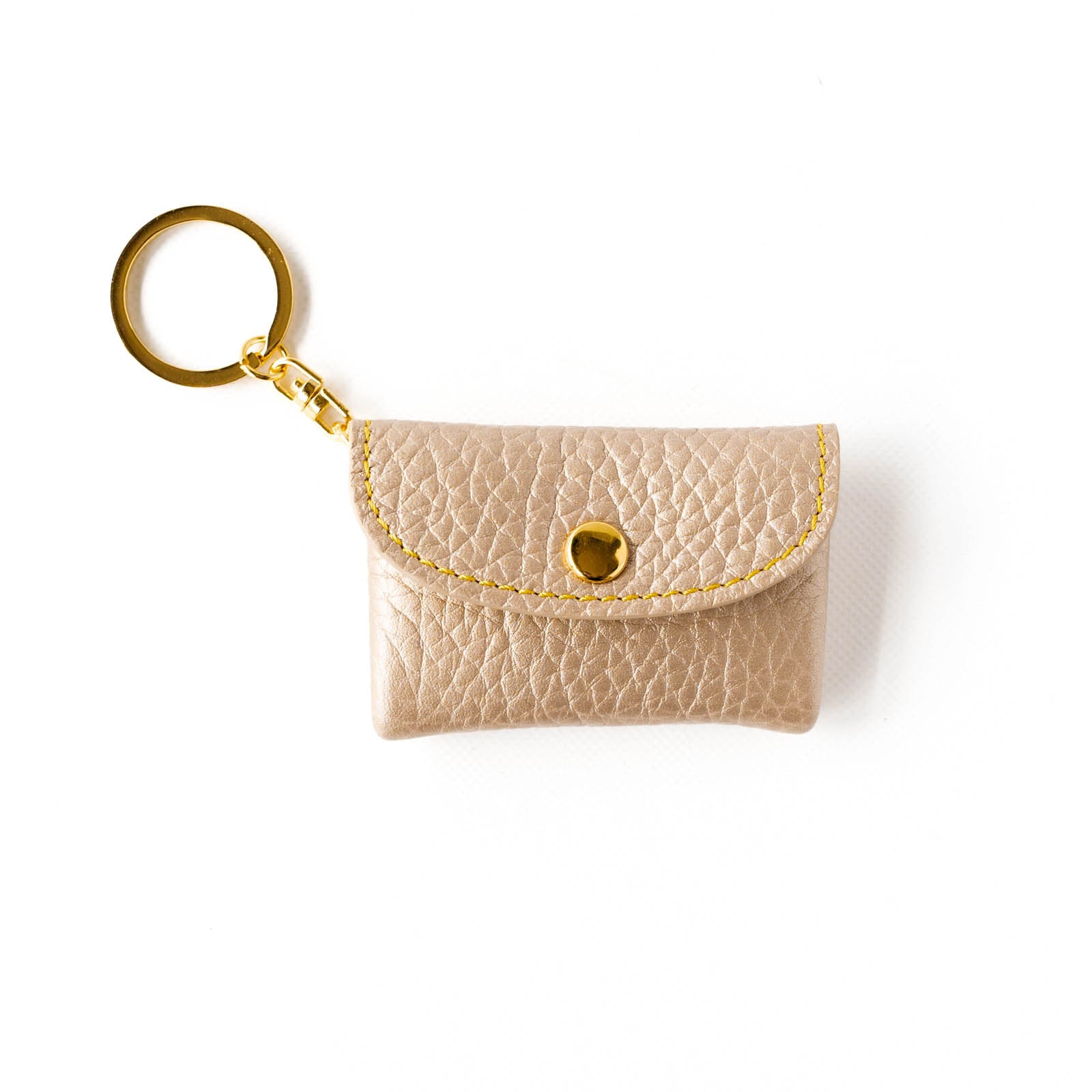 Soft leather flap minimini key ring Taurillon Clemence