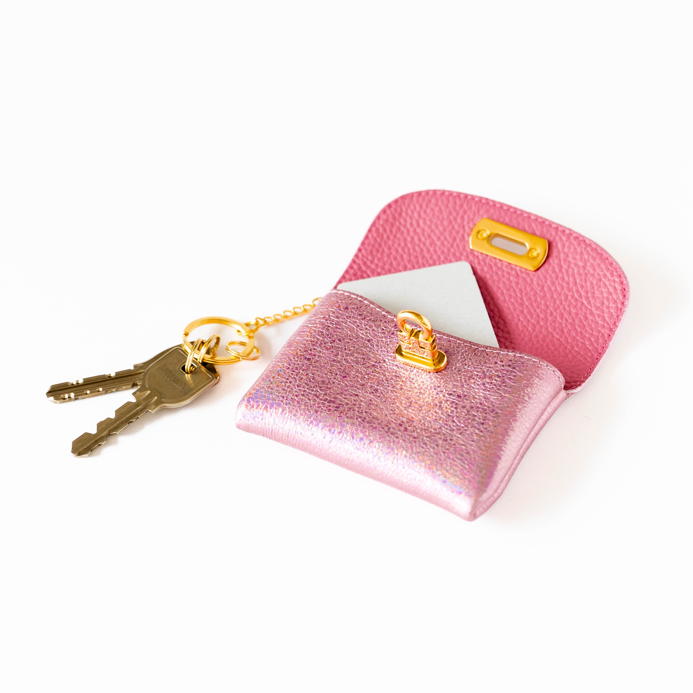 Leather flap smart key case / Prism