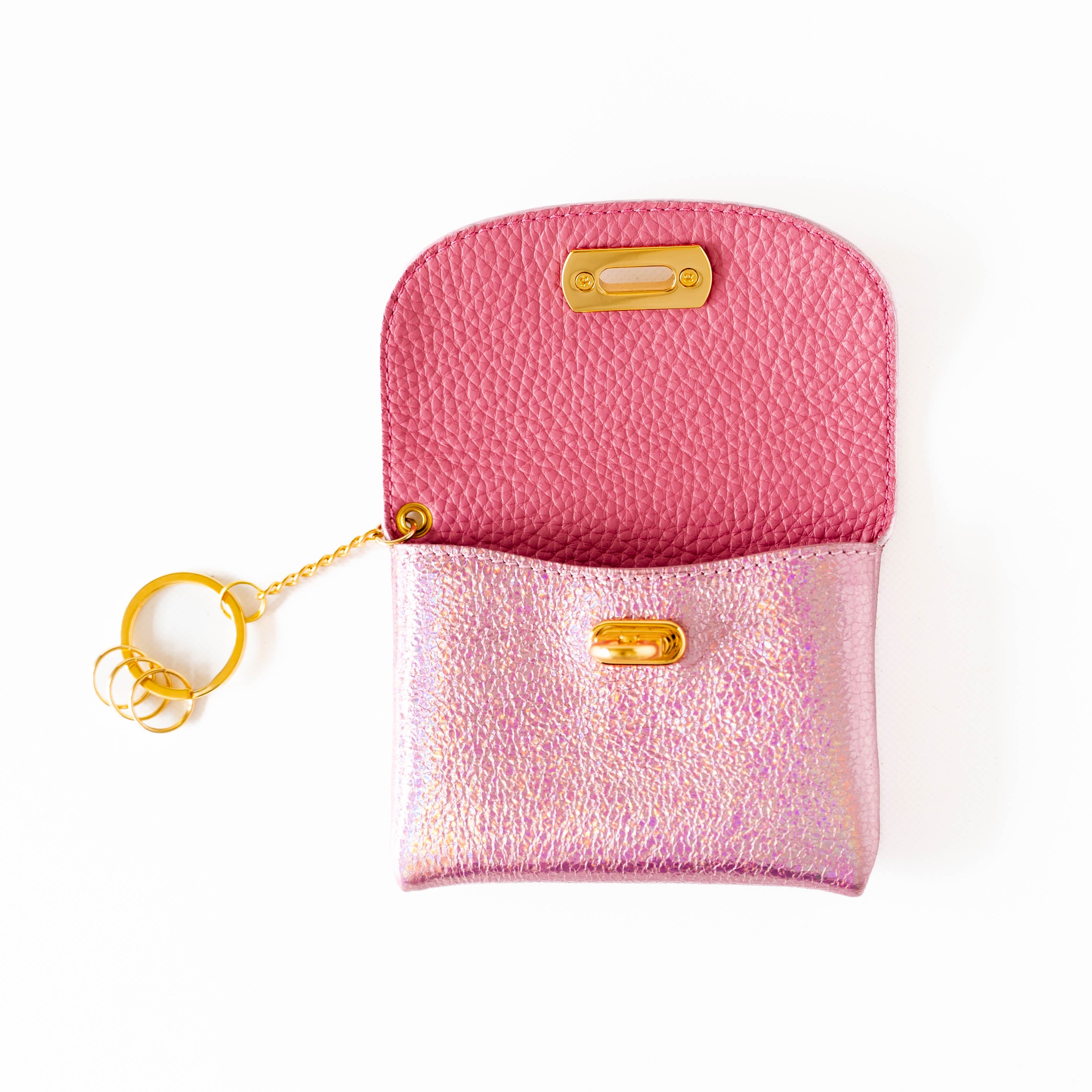 Leather flap smart key case / Prism