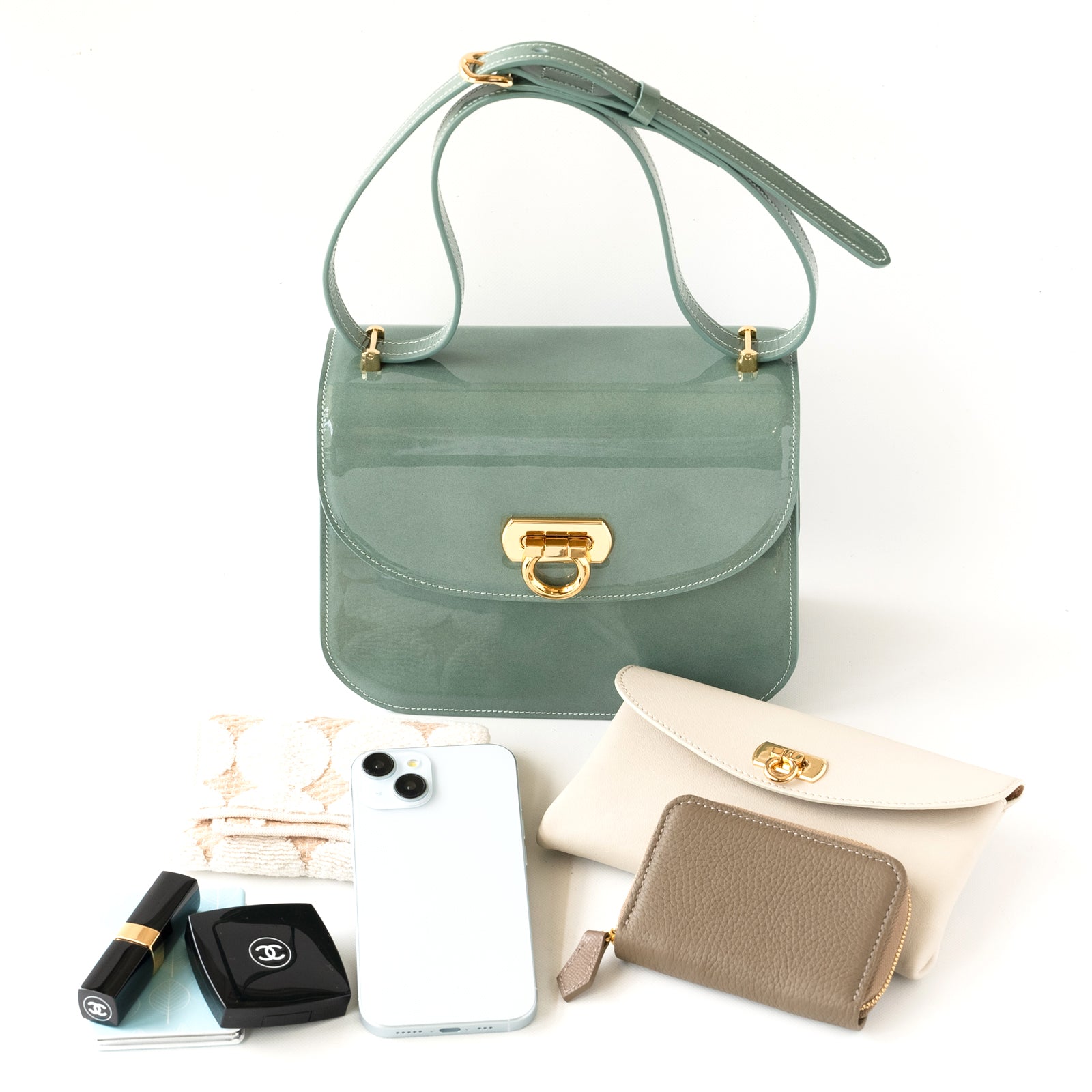 【おつとめ品セール】ドゥポシェ エミュールレザー / セージ