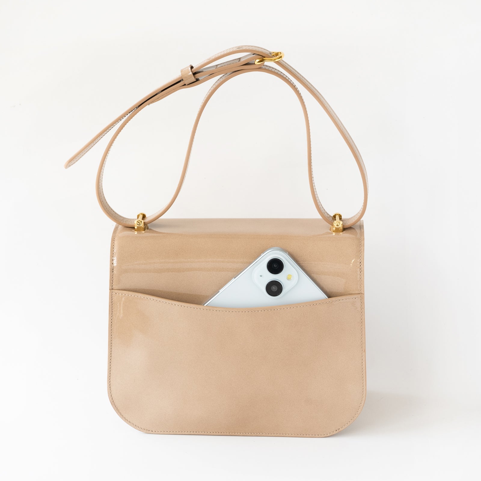 【おつとめ品セール】 ドゥポシェ エミュールレザー / グレージュ