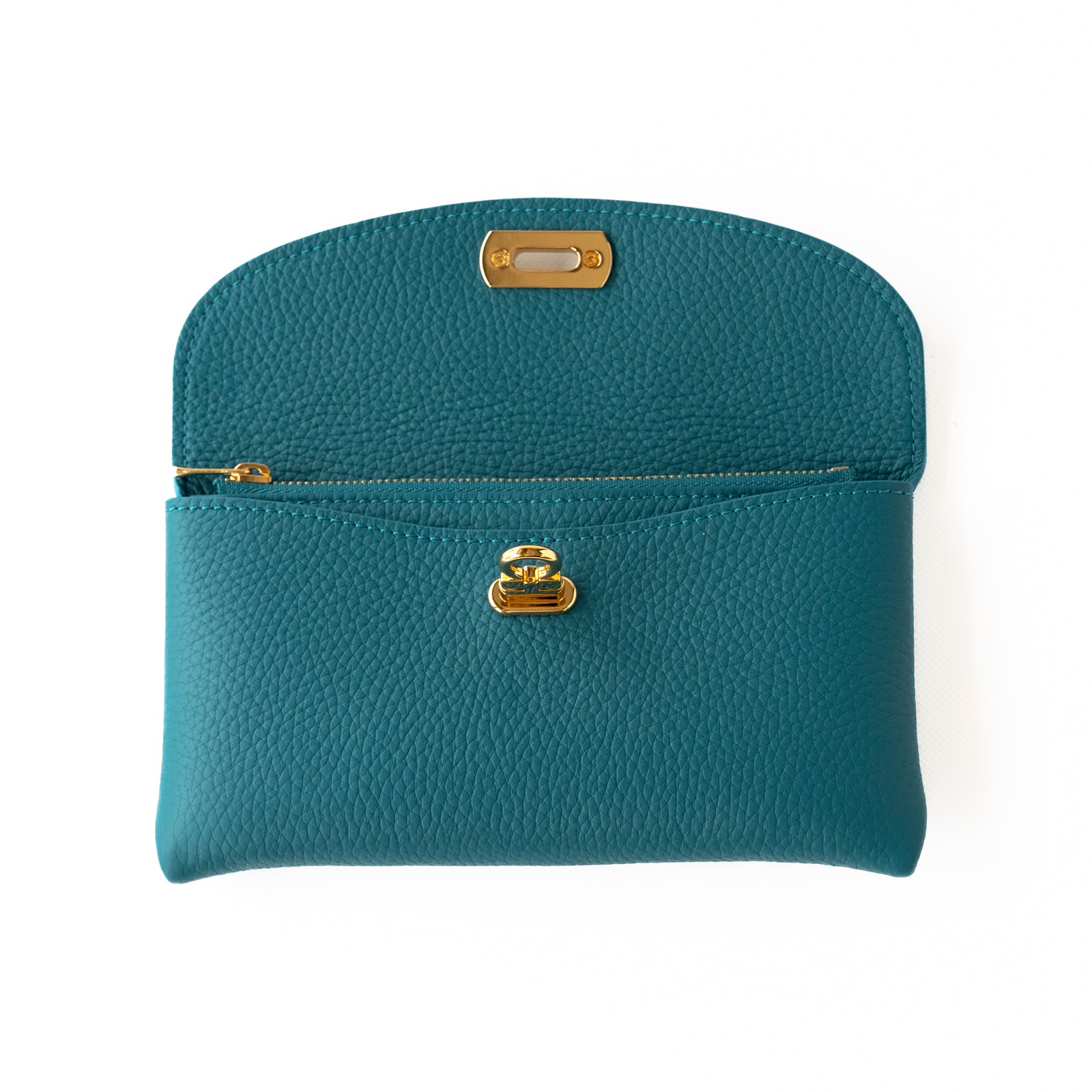 Leather flap long wallet / Cuir Marsh