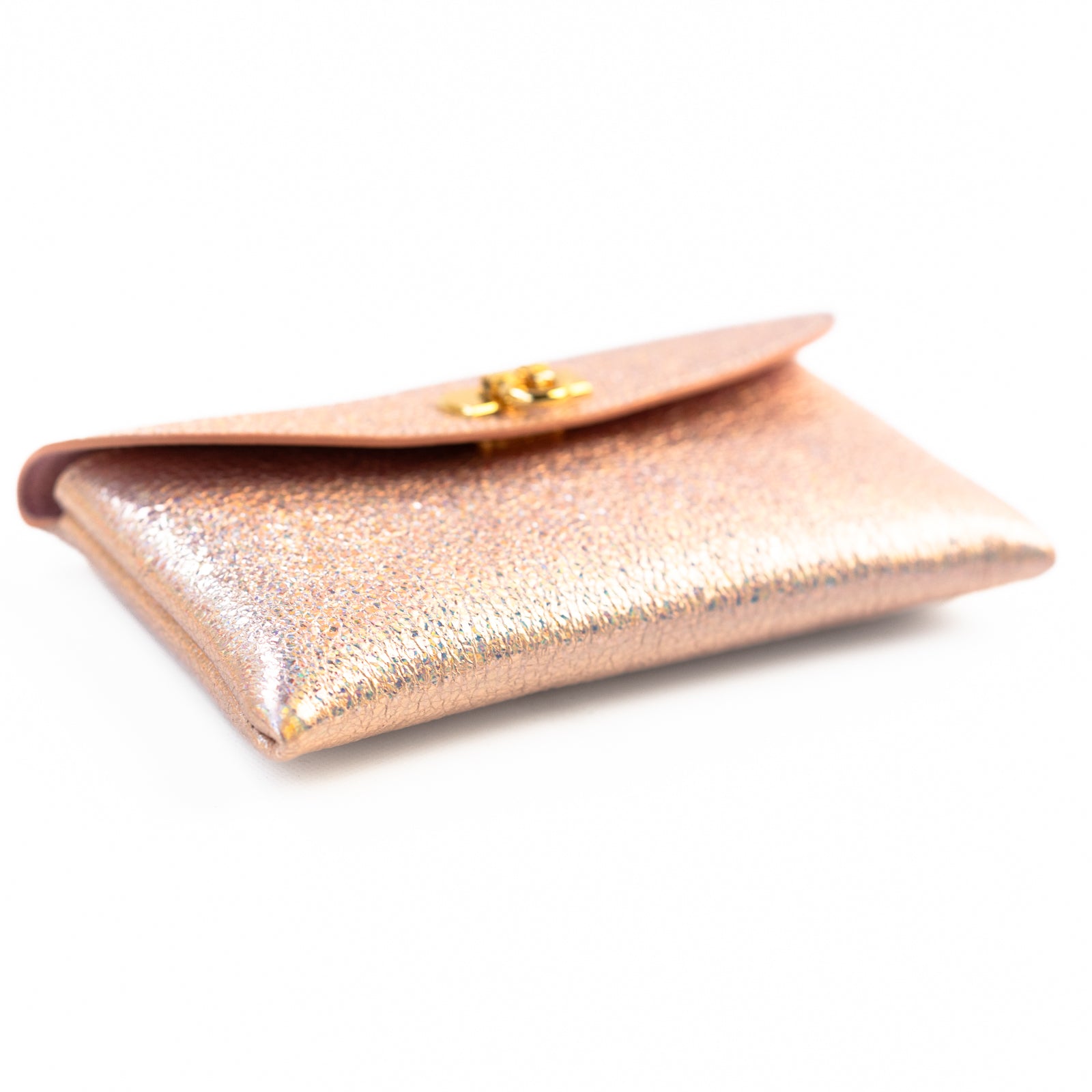 Leather flap long wallet / Prism