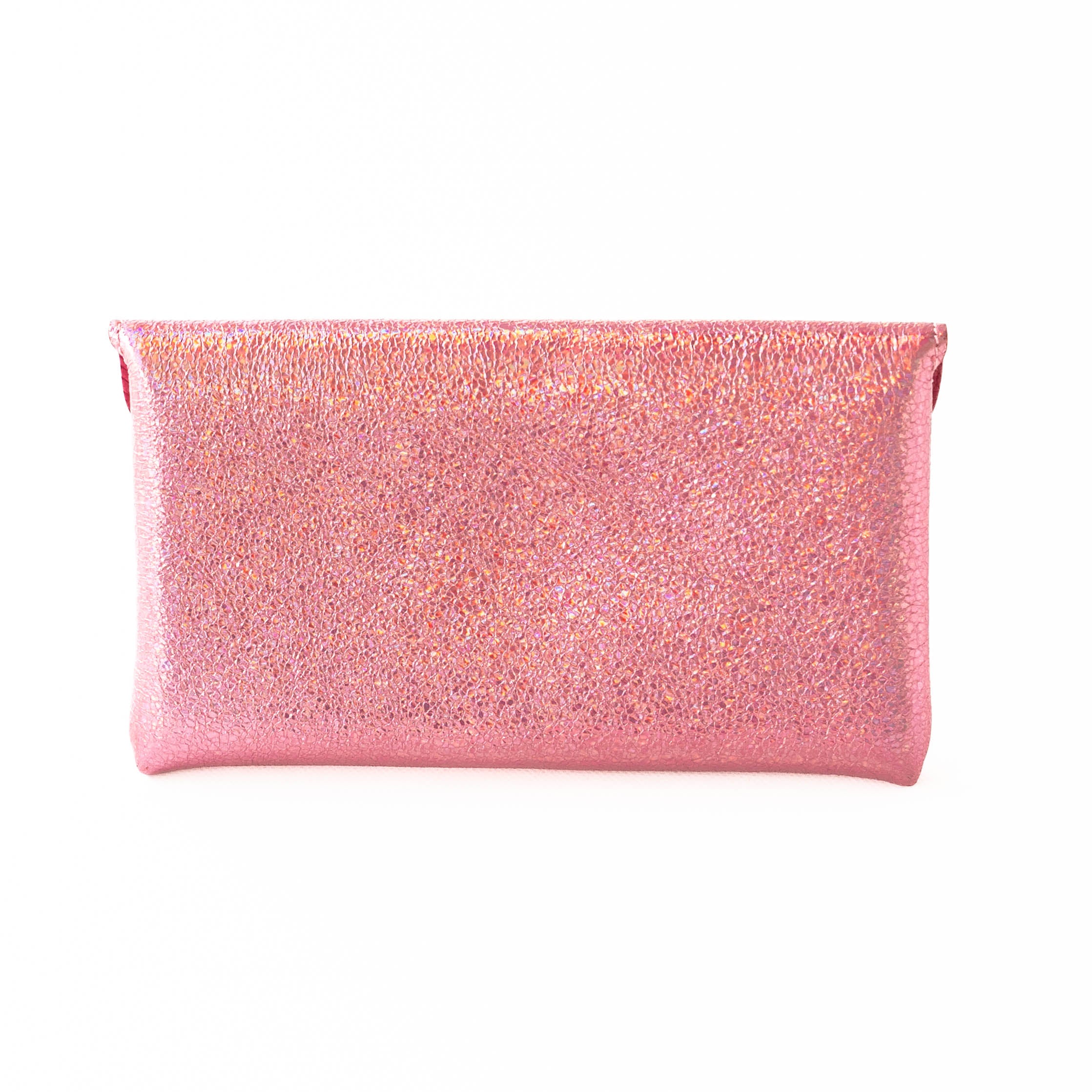 Leather flap long wallet / Prism