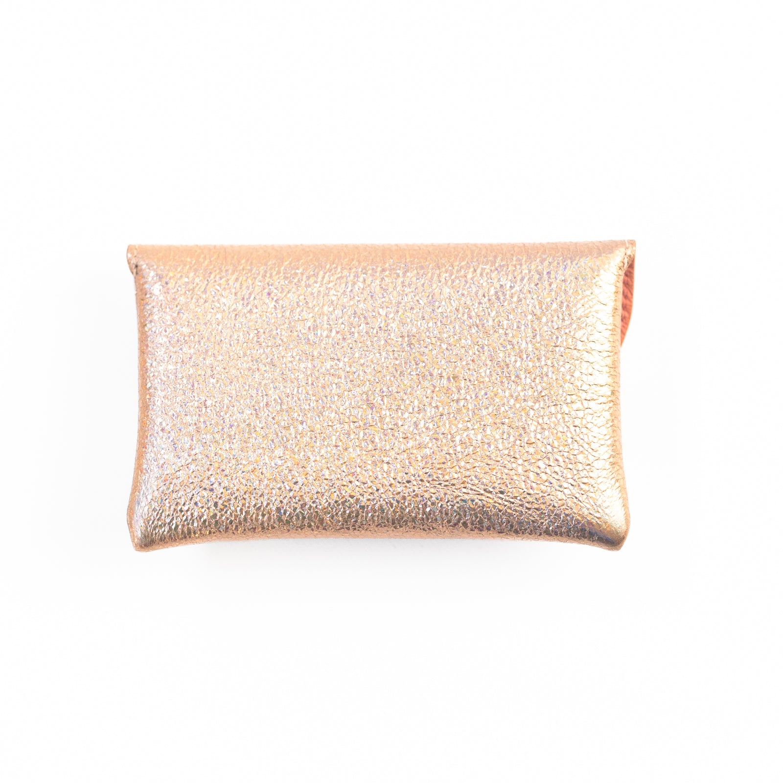 Leather flap middle wallet / Prism leather