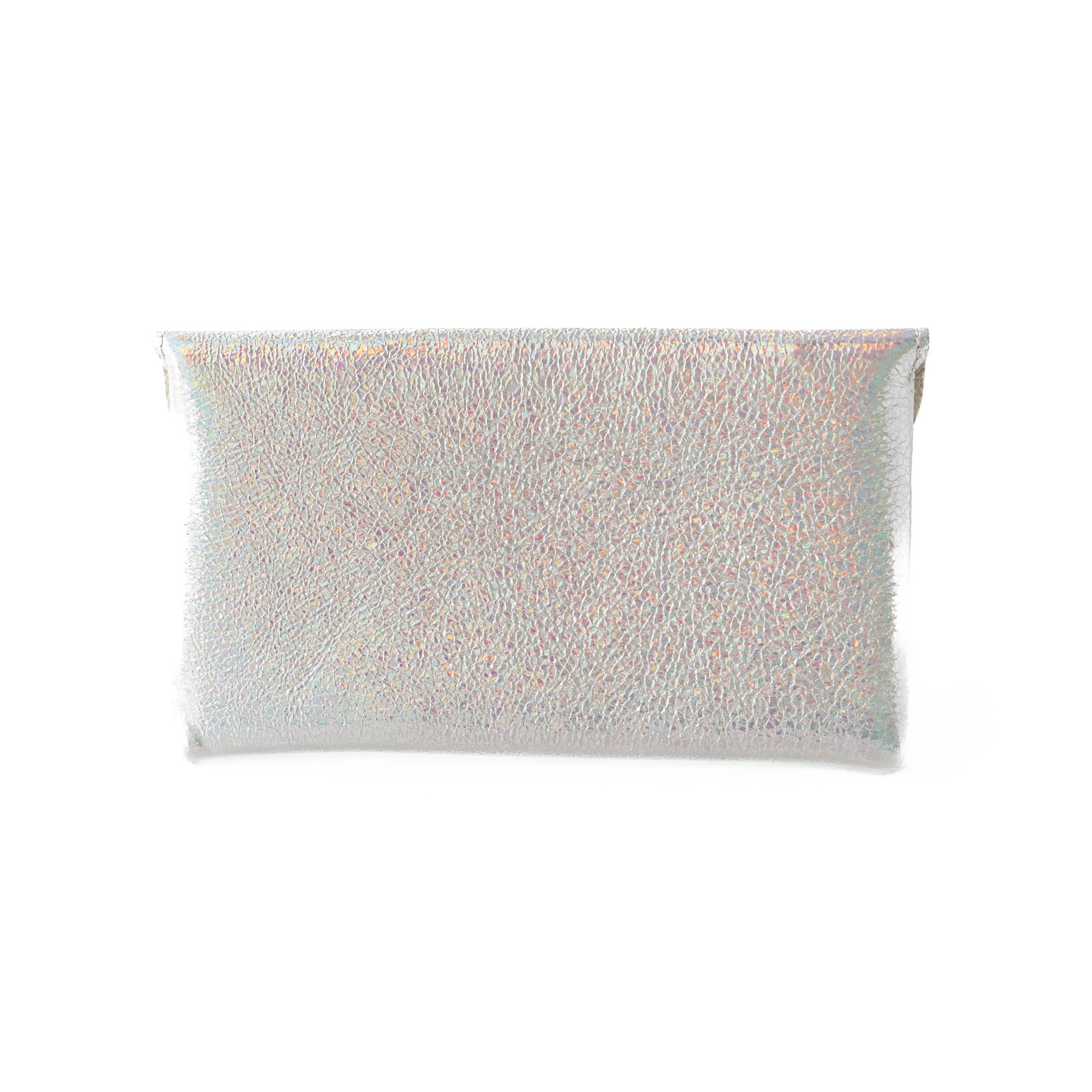 Leather flap long wallet / Prism