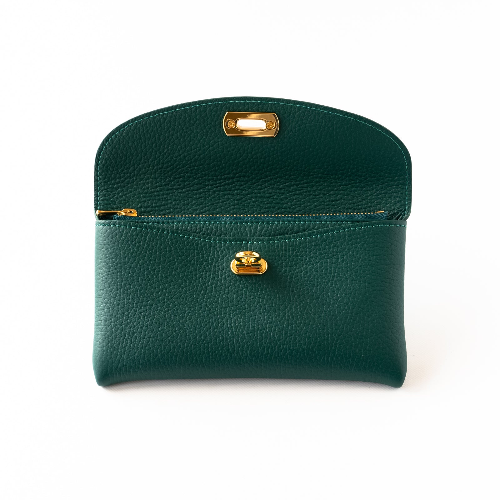 Leather flap long wallet / Cuir Marsh