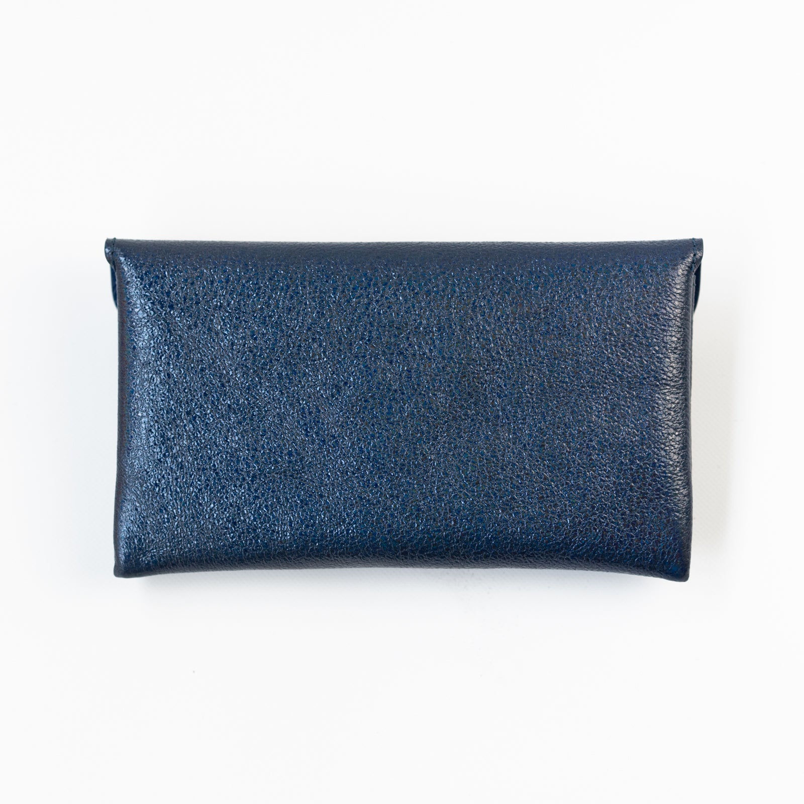 Leather flap long wallet / Prism