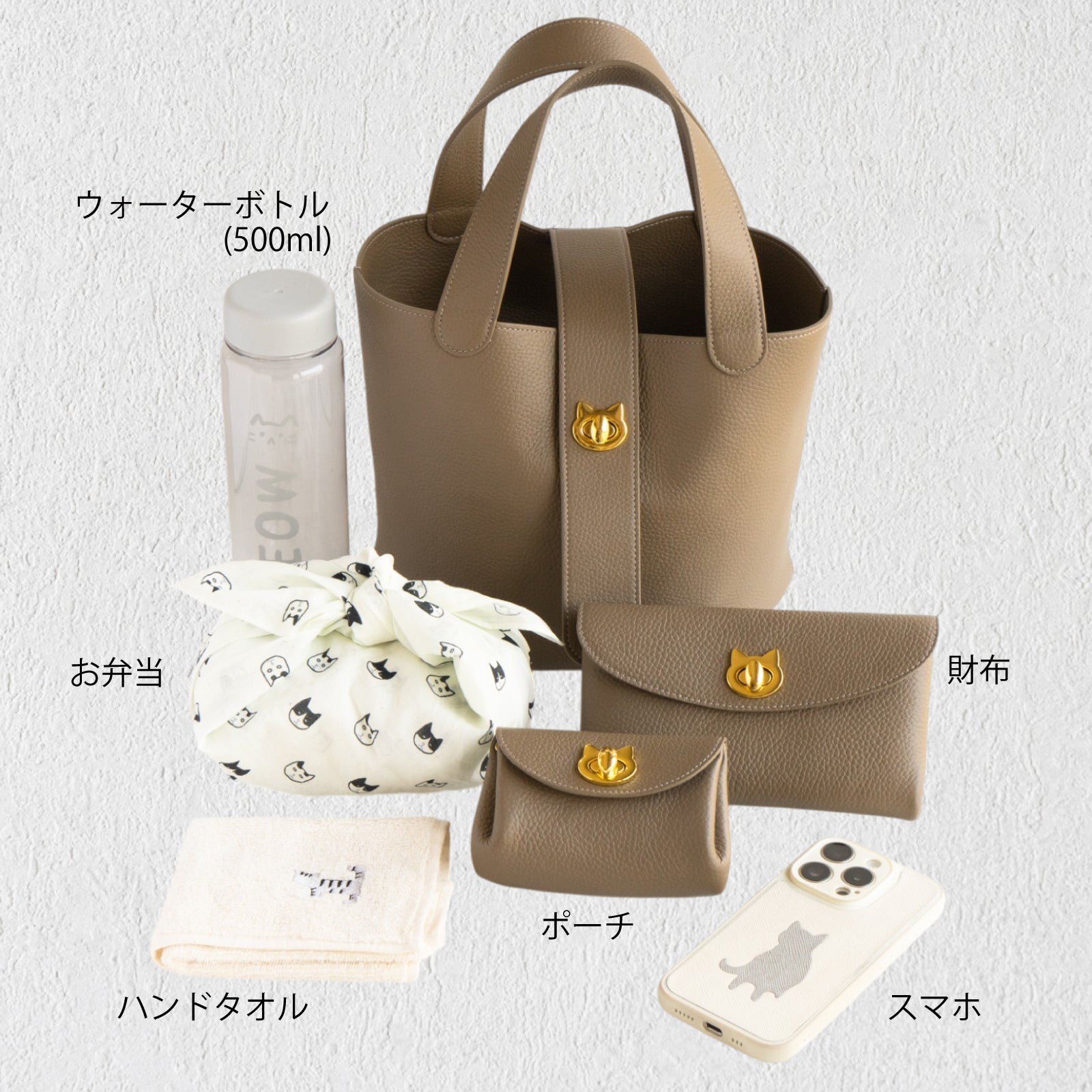 【4/8(火) 1日限定販売】【数量限定】バゲットバッグ PAW (パウ) キュイール・マッシュ / エトゥープ