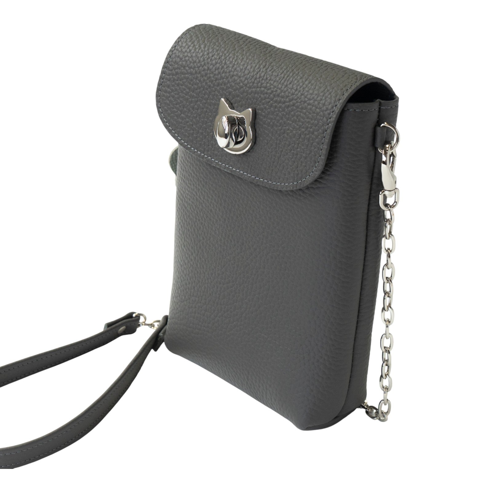 フルーニャスマホポシェット キュイール・マッシュ / グラファイト