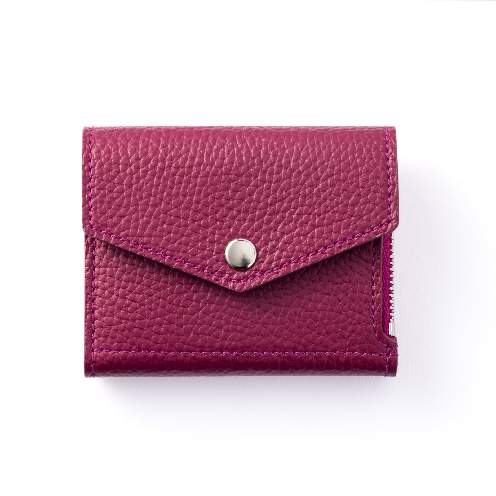 Handy wallet with L shaped fastener / Cuir Mash