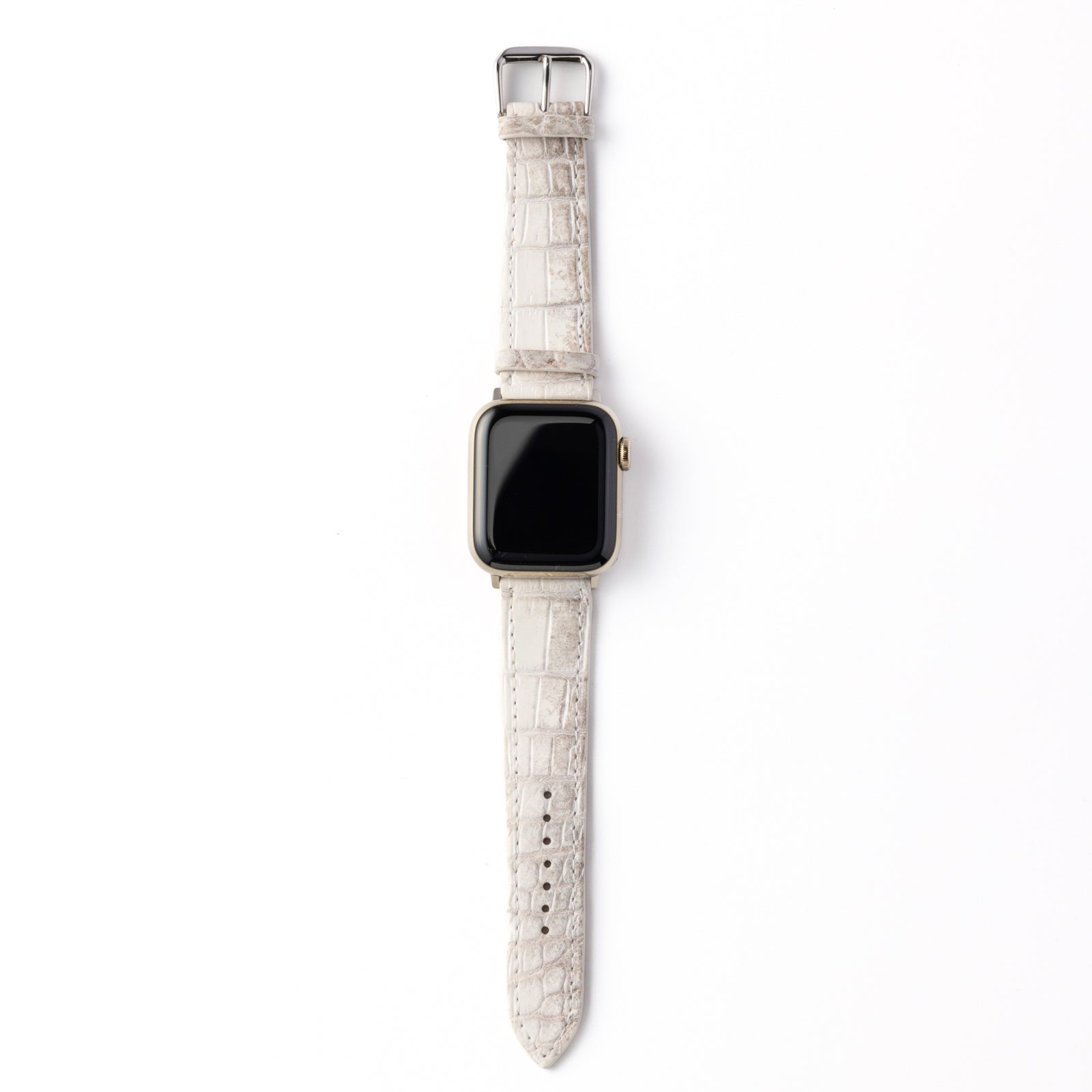 Apple Watch レザーベルト（44MM／40MM）ヒマラヤクロコダイル