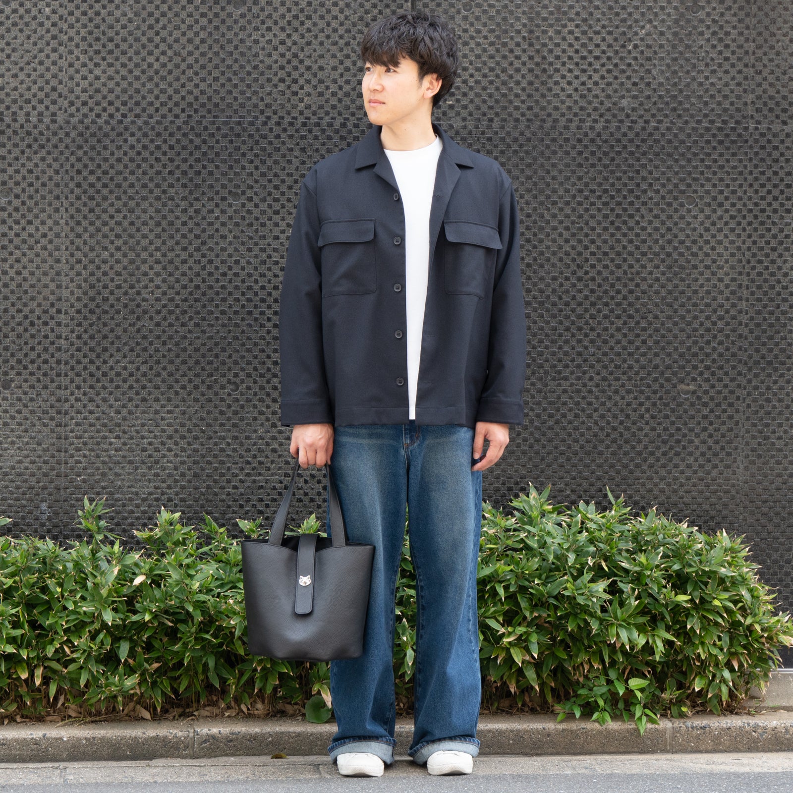 【数量限定】バゲットバッグ・PAW グランデ キュイール・マッシュ / ブラック