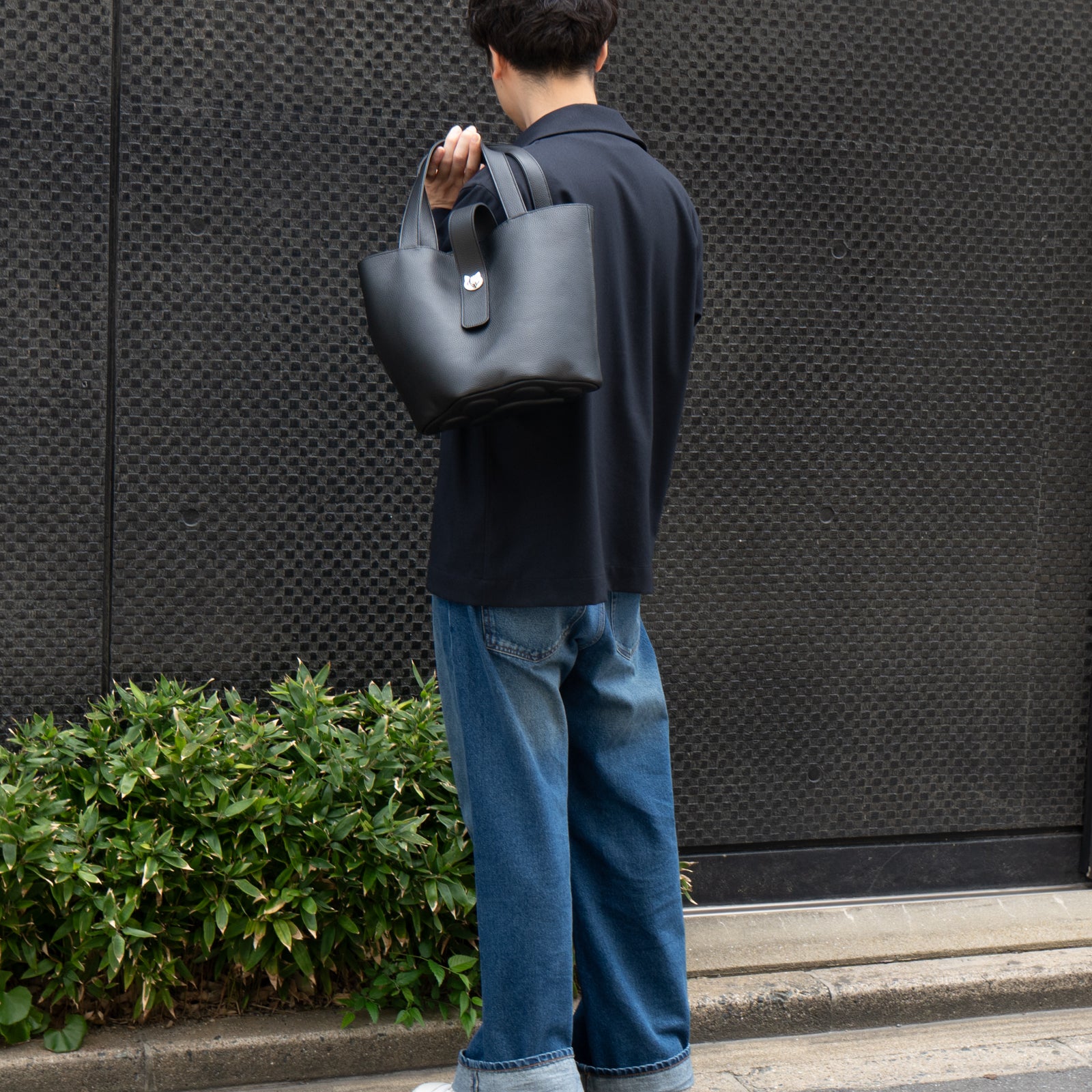 PAW Grande Cuir Mash Bucket Bag in Black (Choose Your Hardware)