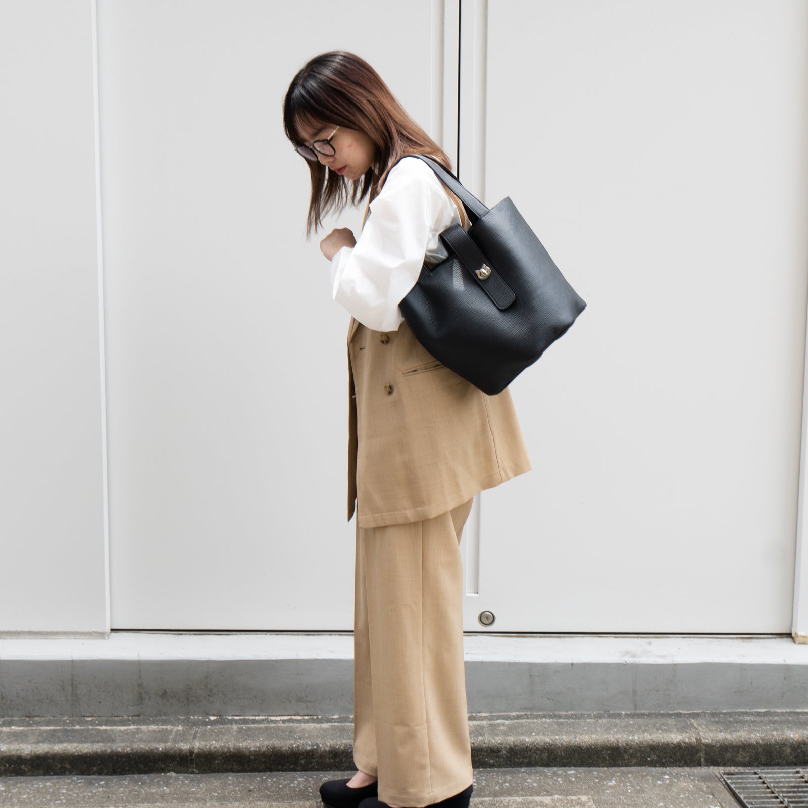 PAW Grande Cuir Mash Bucket Bag in Black (Choose Your Hardware)