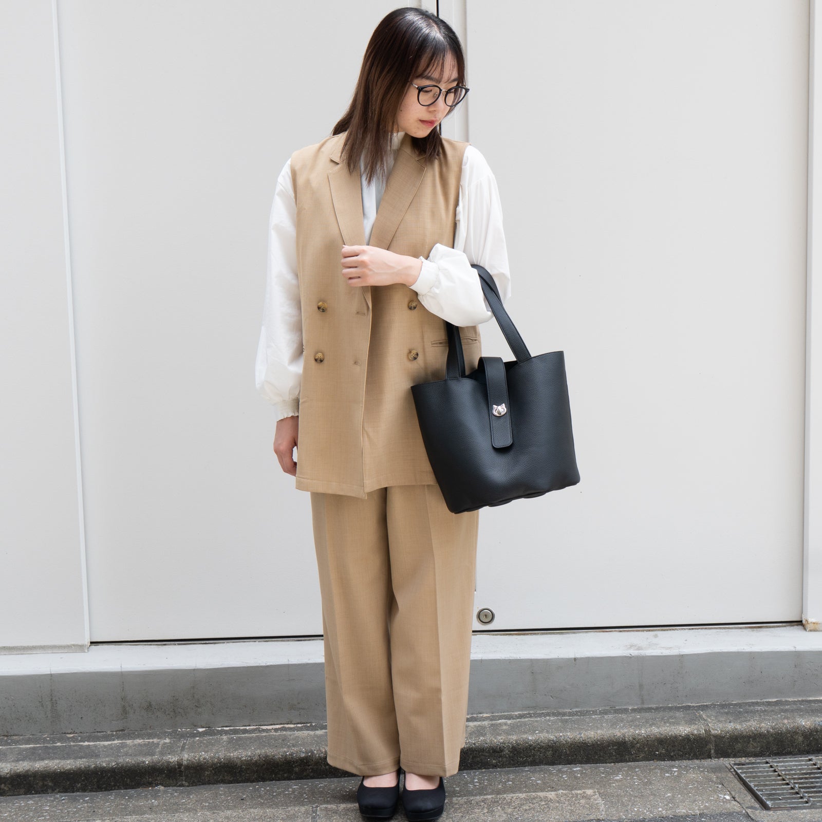 PAW Grande Cuir Mash Bucket Bag in Black (Choose Your Hardware)