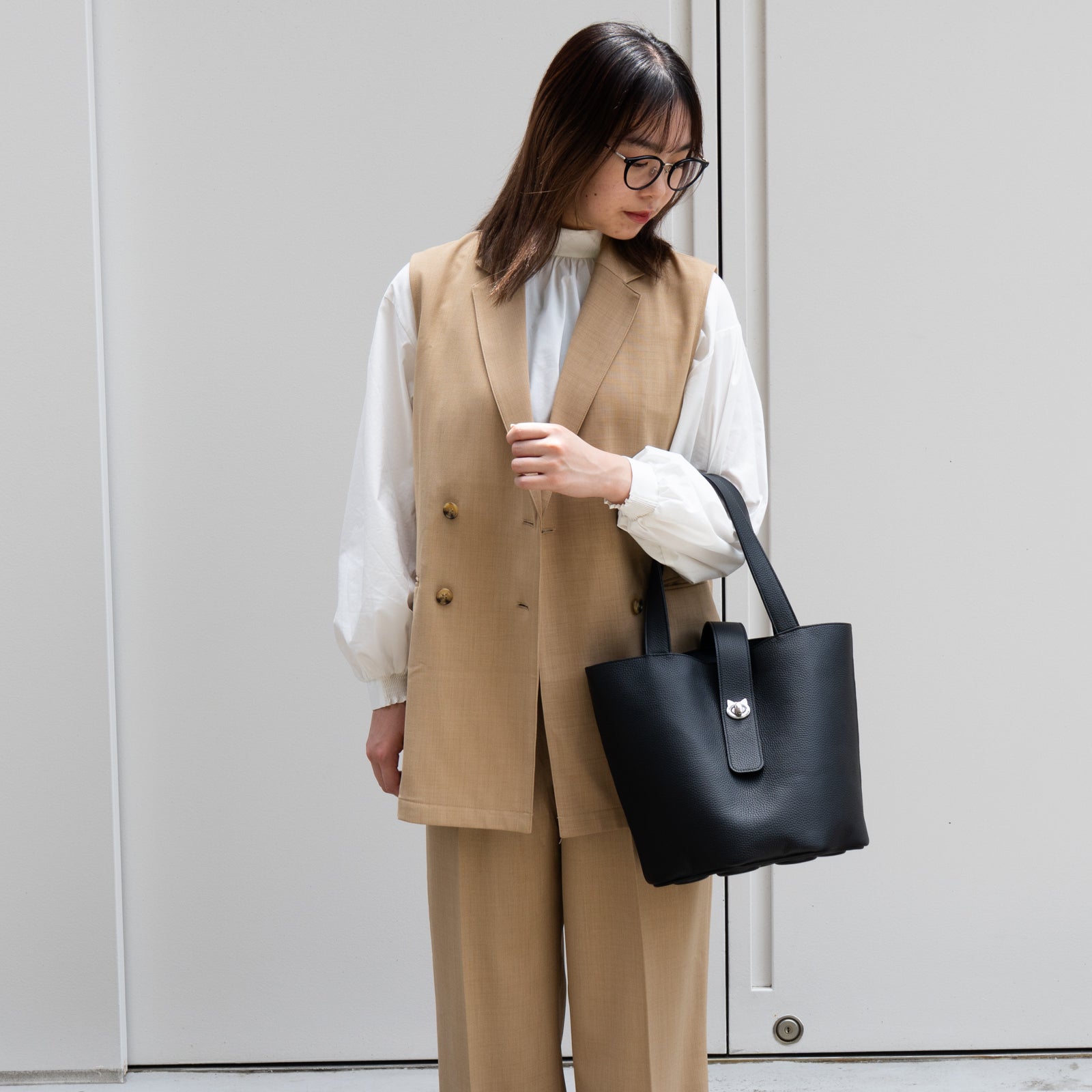PAW Grande Cuir Mash Bucket Bag in Black (Choose Your Hardware)