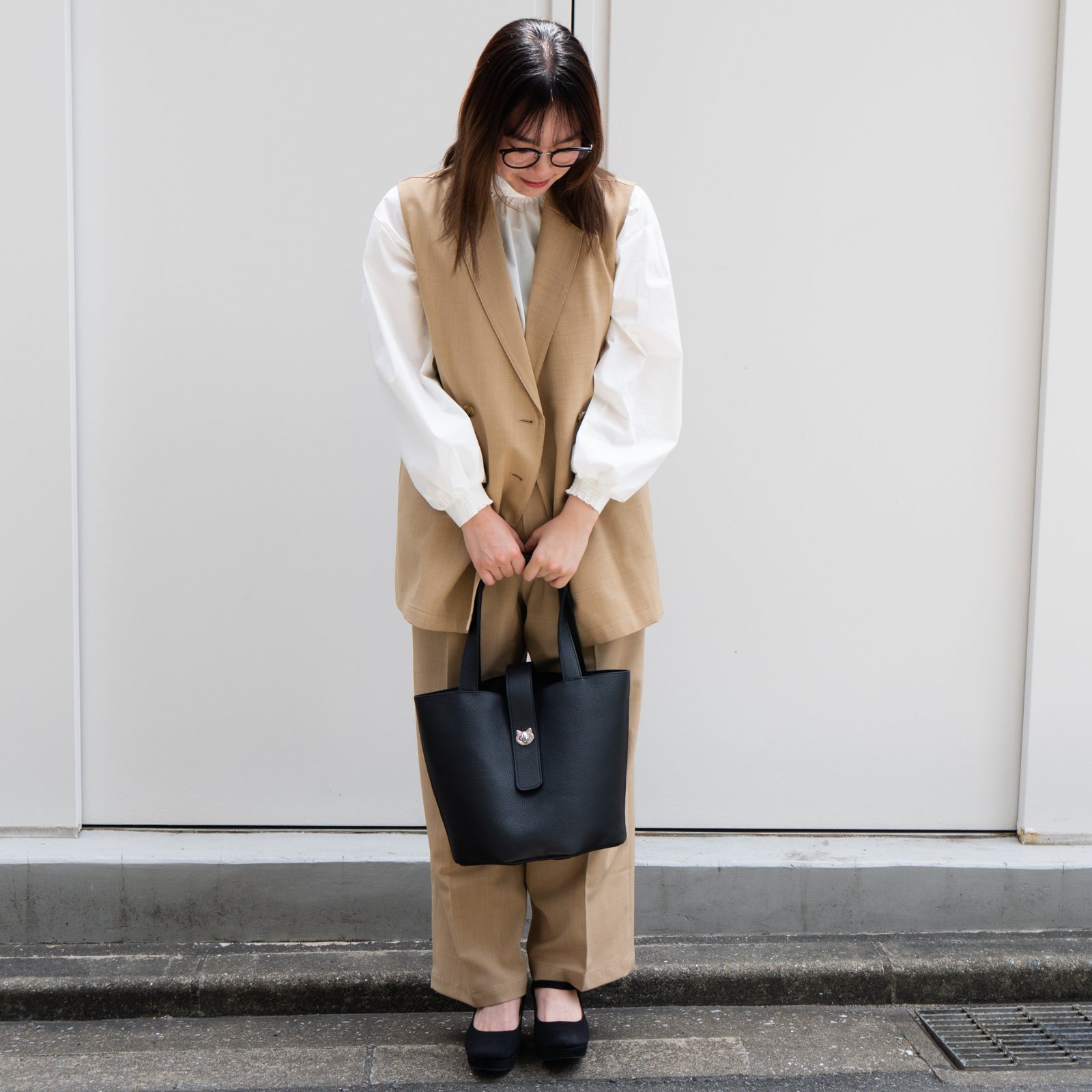 PAW Grande Cuir Mash Bucket Bag in Black (Choose Your Hardware)