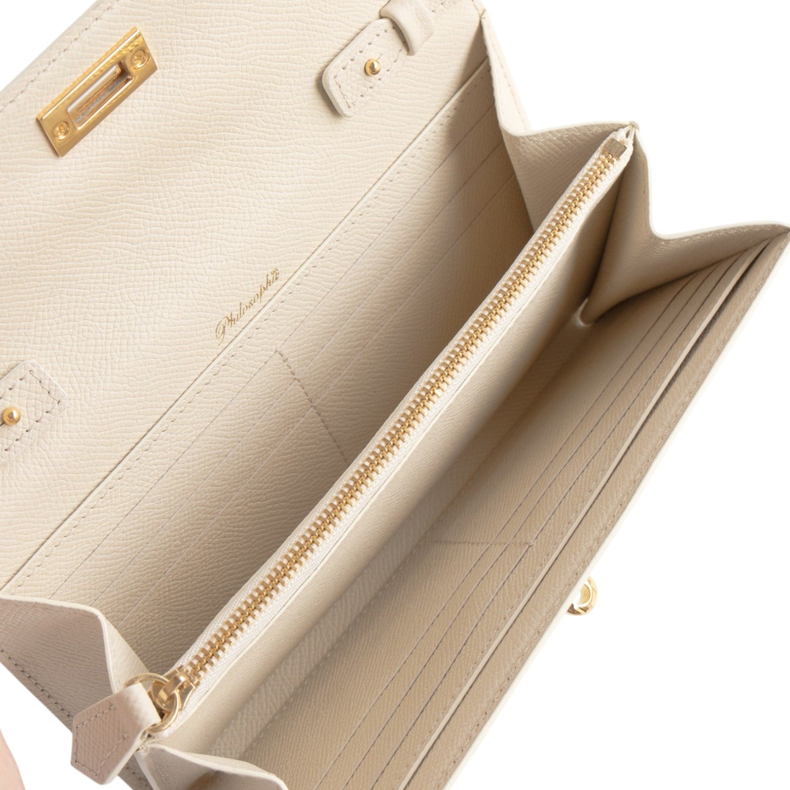 【おつとめ品セール】ショルダーウォレット ヴォー・エプソン / クリーム