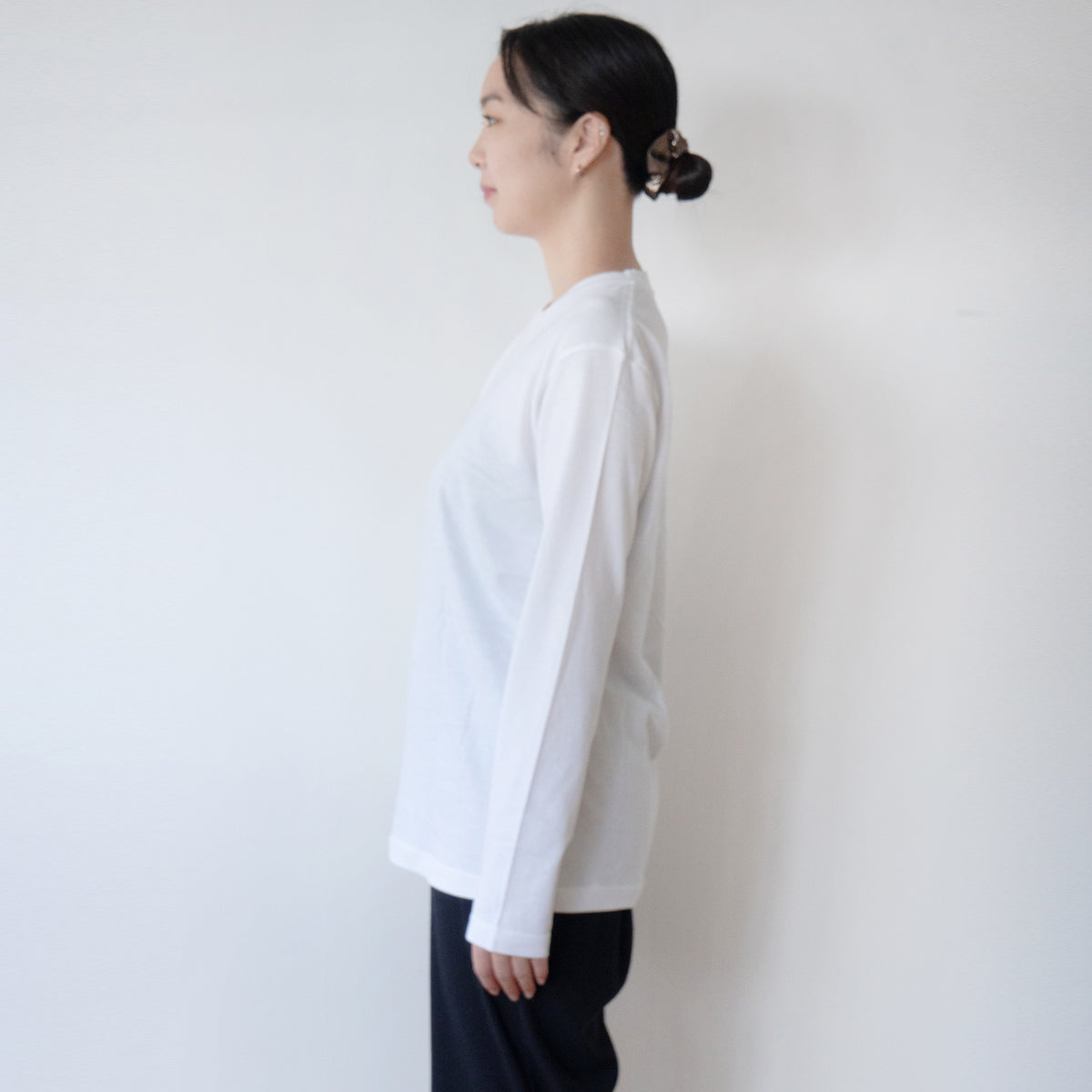 【受注生産:9/25(金)22:00〜27(日)】うちのこプリントロングTシャツ / ホワイト