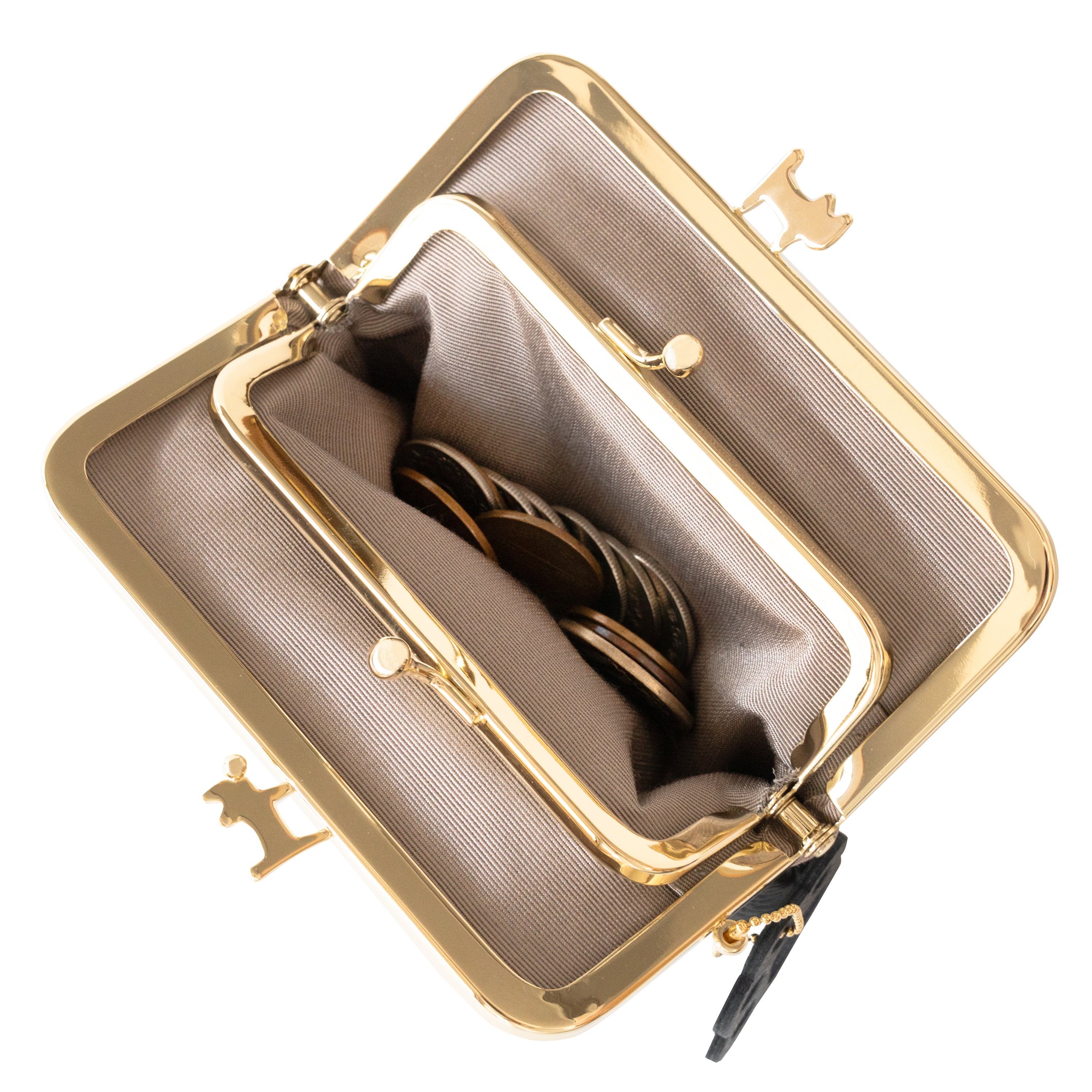 にゃまぐちウォレット キュイール・マッシュ / ブラック