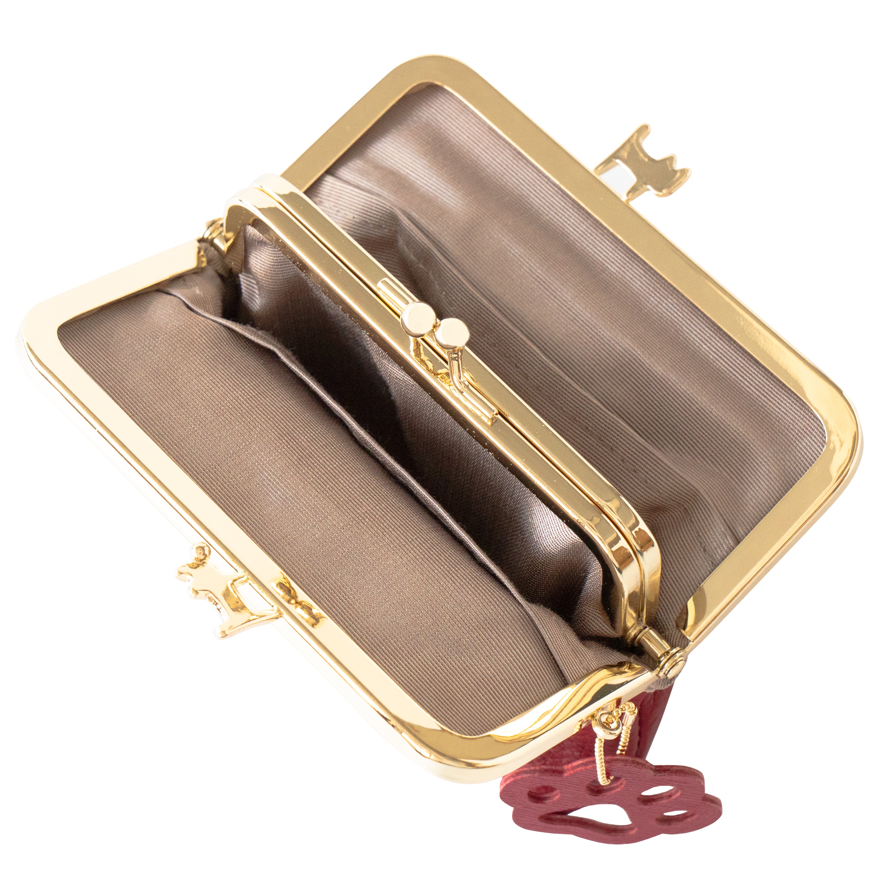 にゃまぐちウォレット キュイール・マッシュ / ボルドー