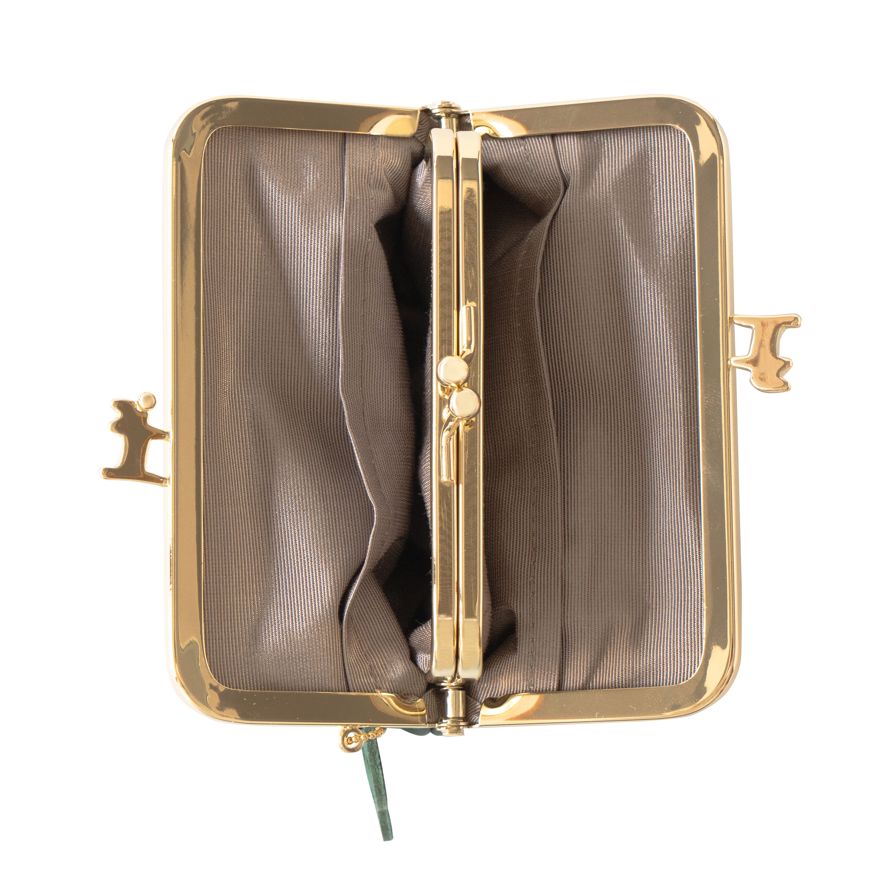 にゃまぐちウォレット キュイール・マッシュ / エメラルド