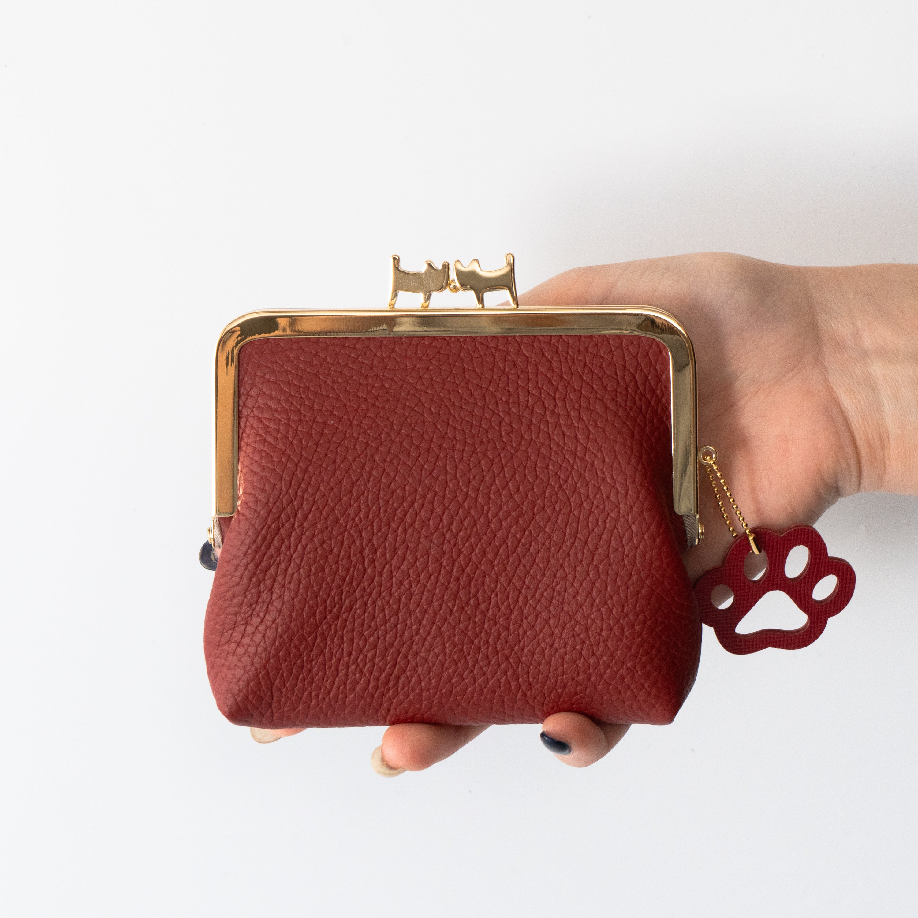 にゃまぐちウォレット キュイール・マッシュ / ボルドー