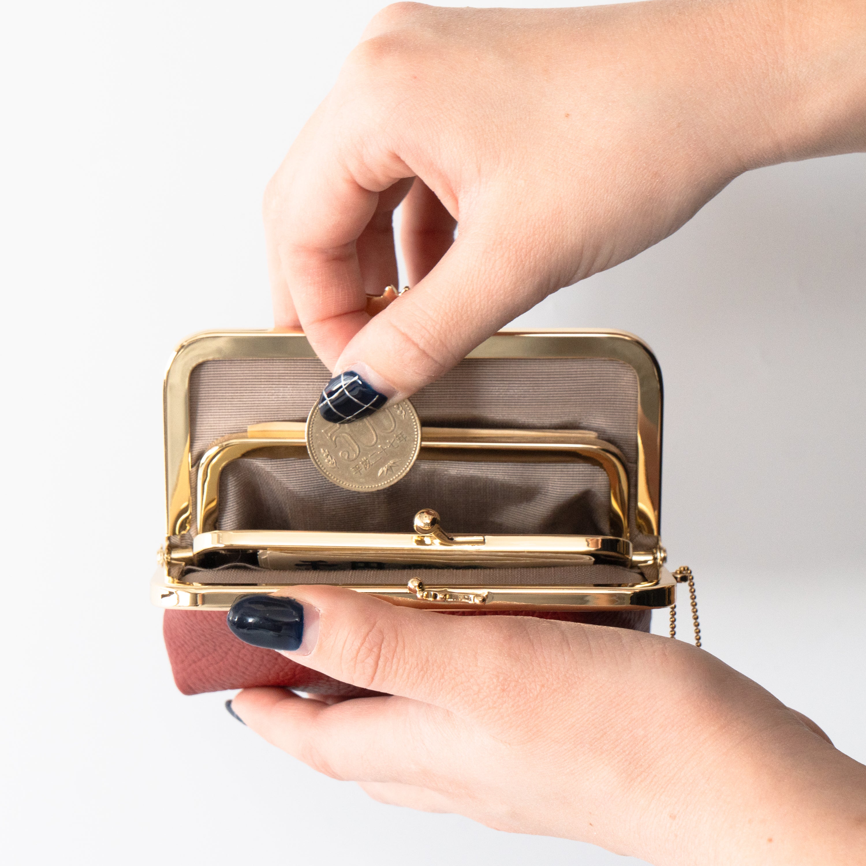 にゃまぐちウォレット キュイール・マッシュ / ボルドー