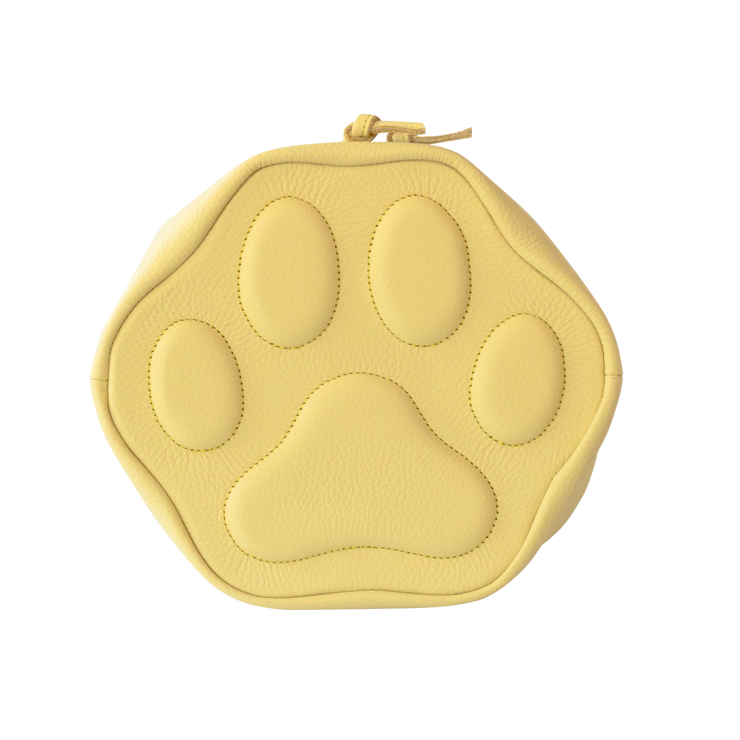 【数量限定】巾着ショルダーバッグ・PAW (パウ) キュイール・マッシュ / ジョーヌプッサン