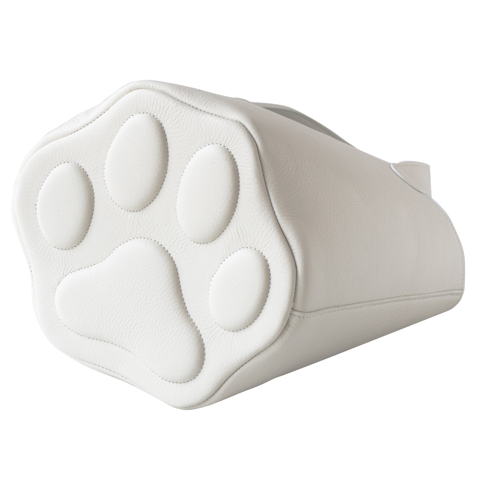 【5/3(土)~5/8(木) 受注販売】バゲットバッグ PAW (パウ) 肉球チャームSET キュイール・マッシュ / ホワイト