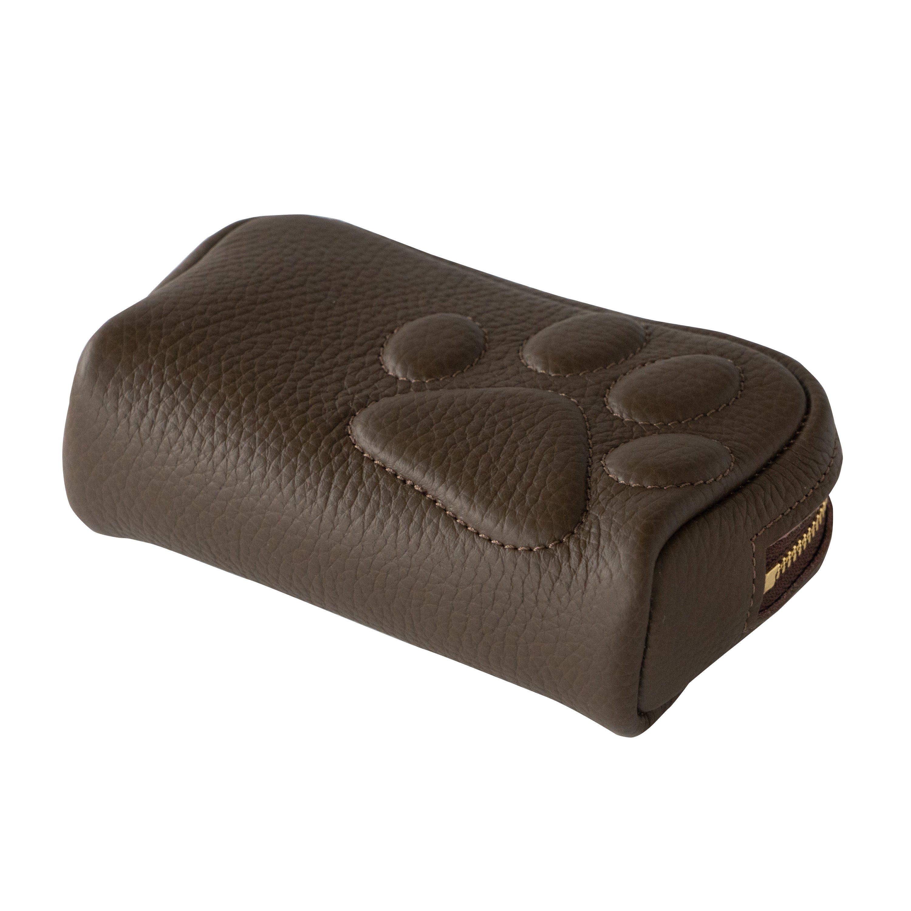 PAWキューブポーチ キュイール・マッシュ / チョコ