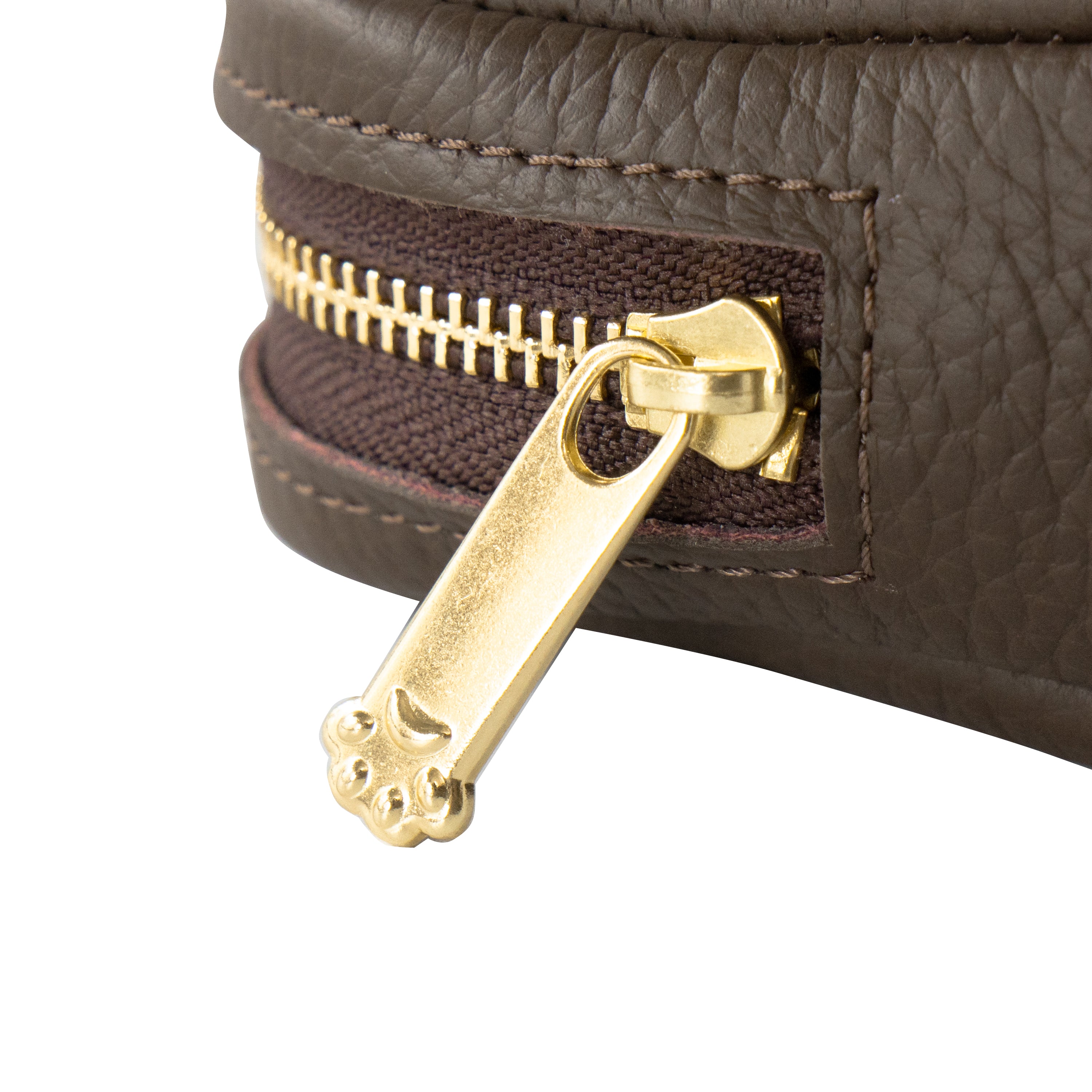 PAWキューブポーチ キュイール・マッシュ / チョコ