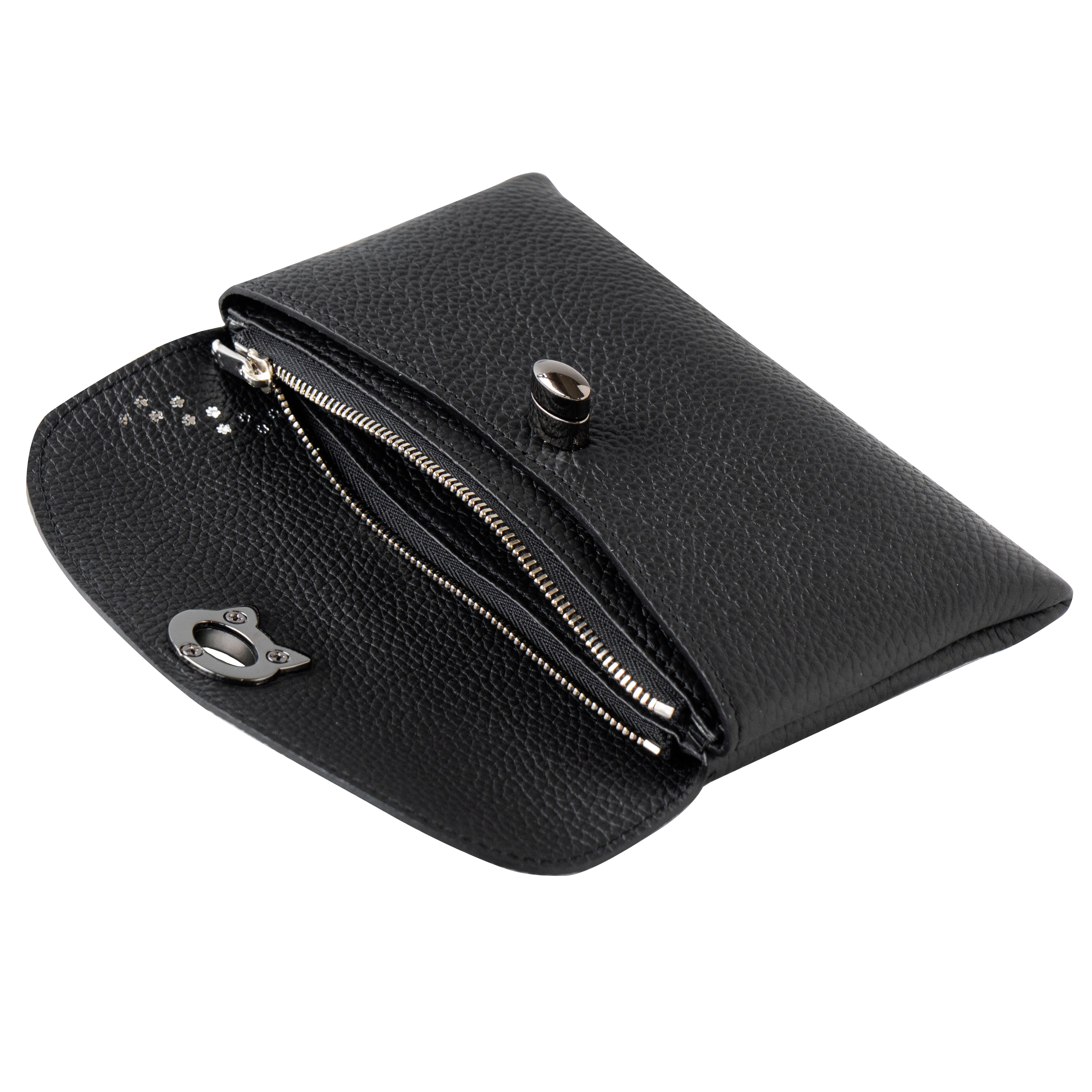 Flap Wallet Furnya Long Cuir Mash / Black