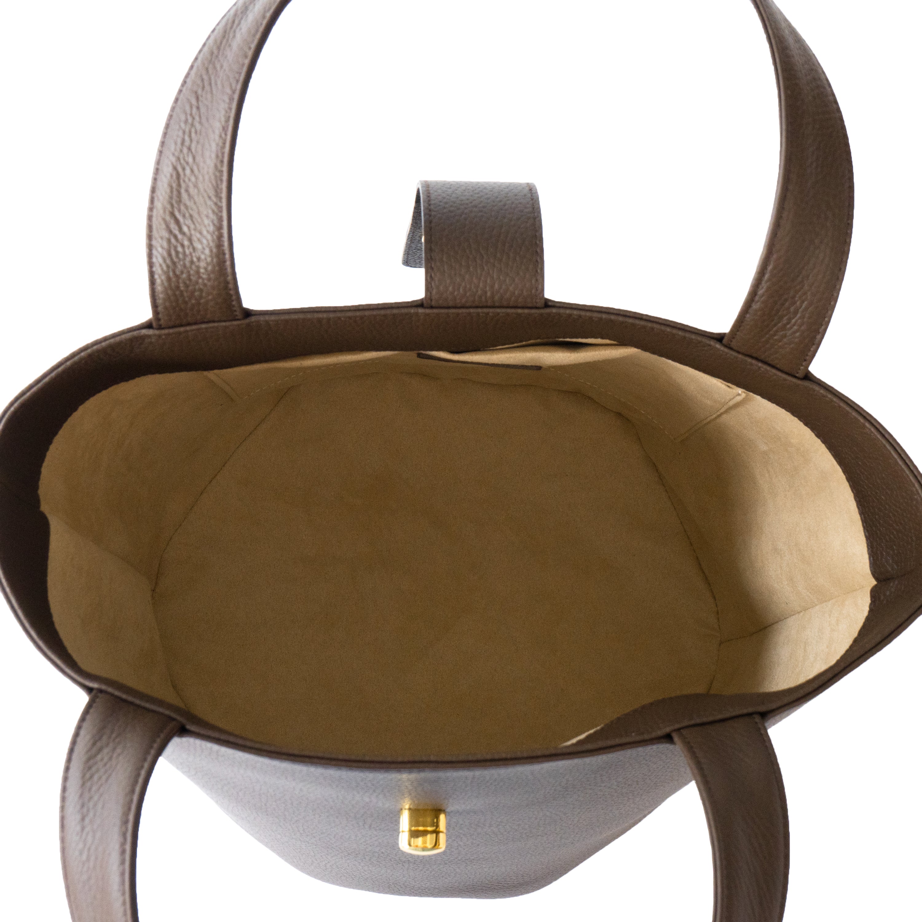PAW Grande Cuir Mache Bucket Bag / Chocolate