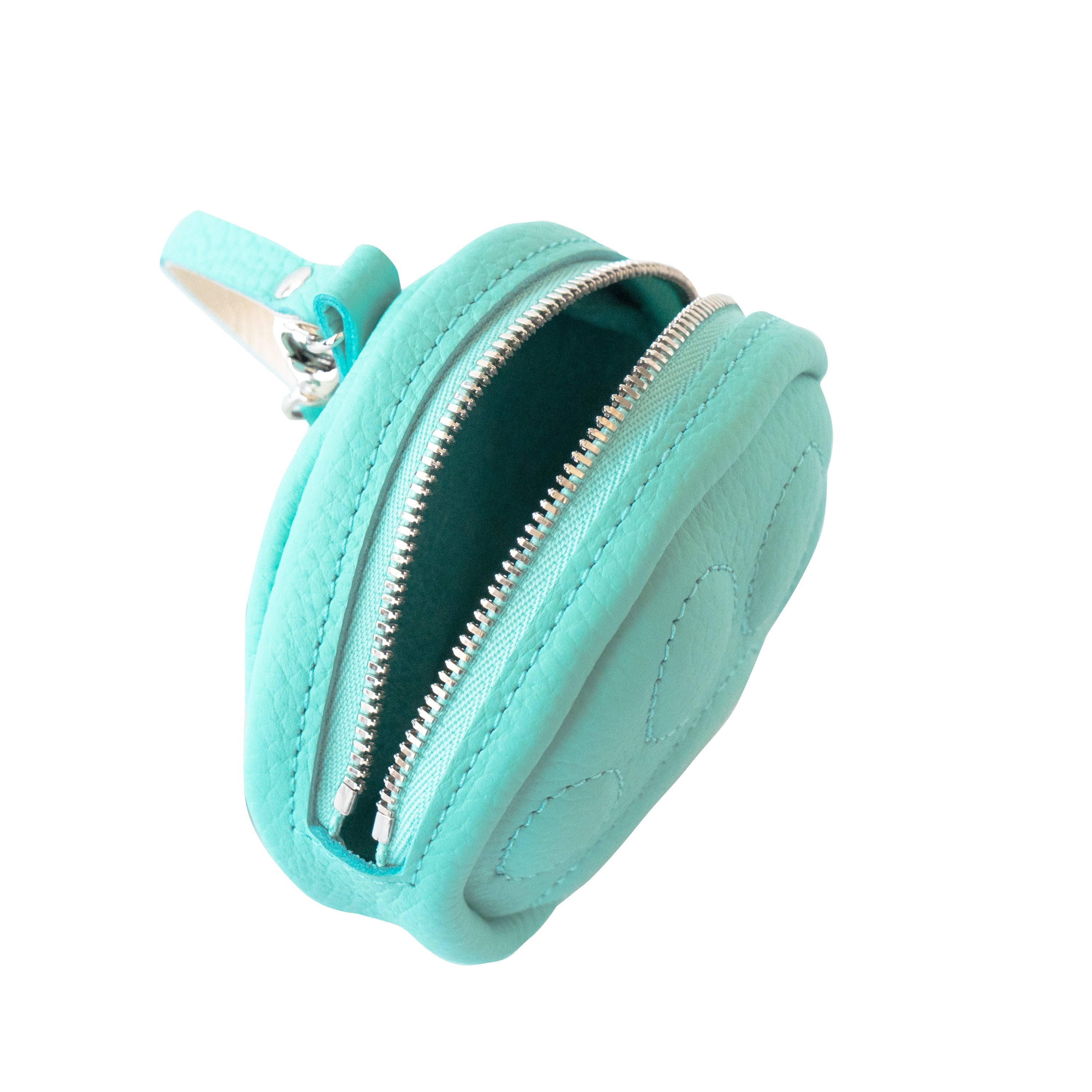 PAW Charm Pouch Cuir Mash / Bleu Dragée