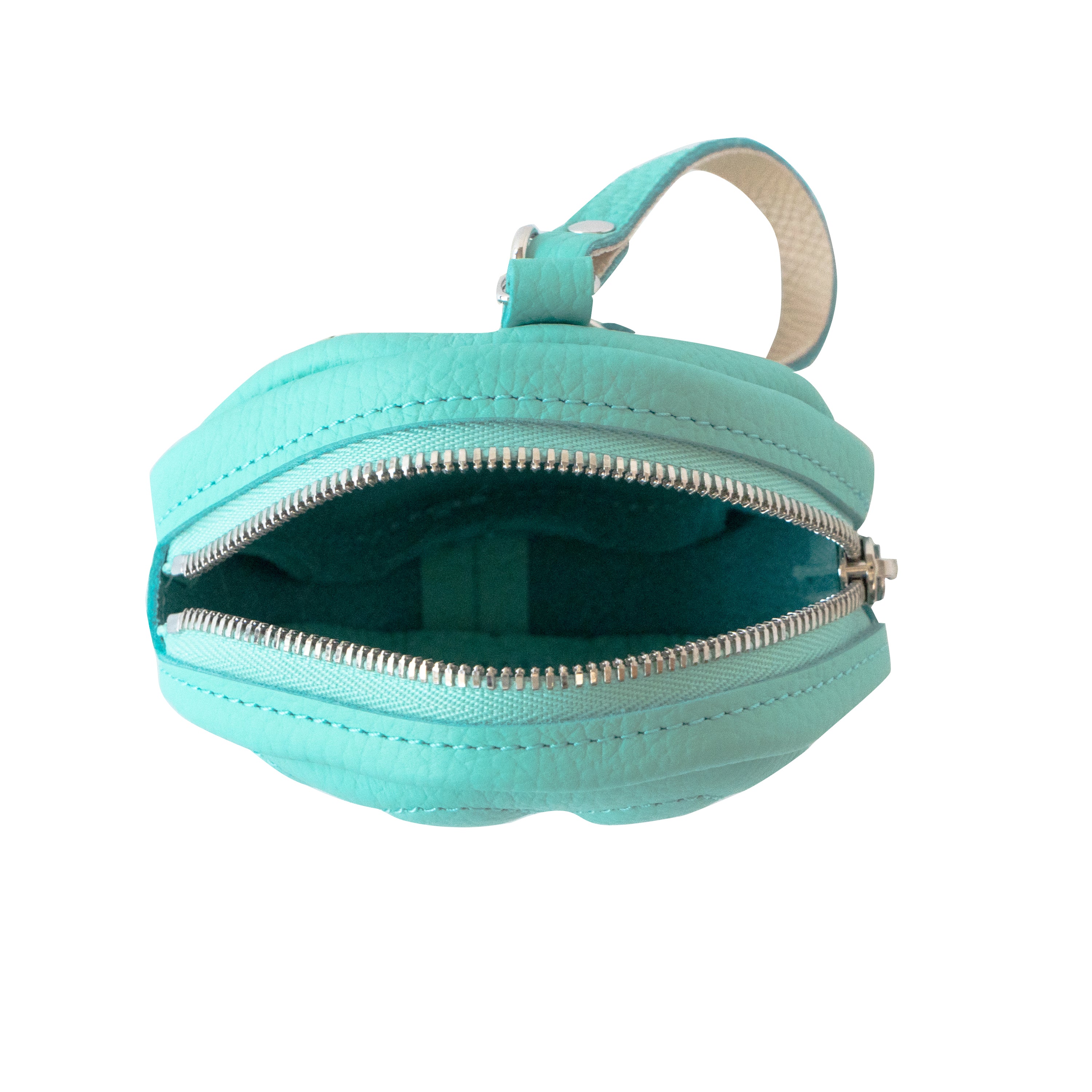 PAW Charm Pouch Cuir Mash / Bleu Dragée