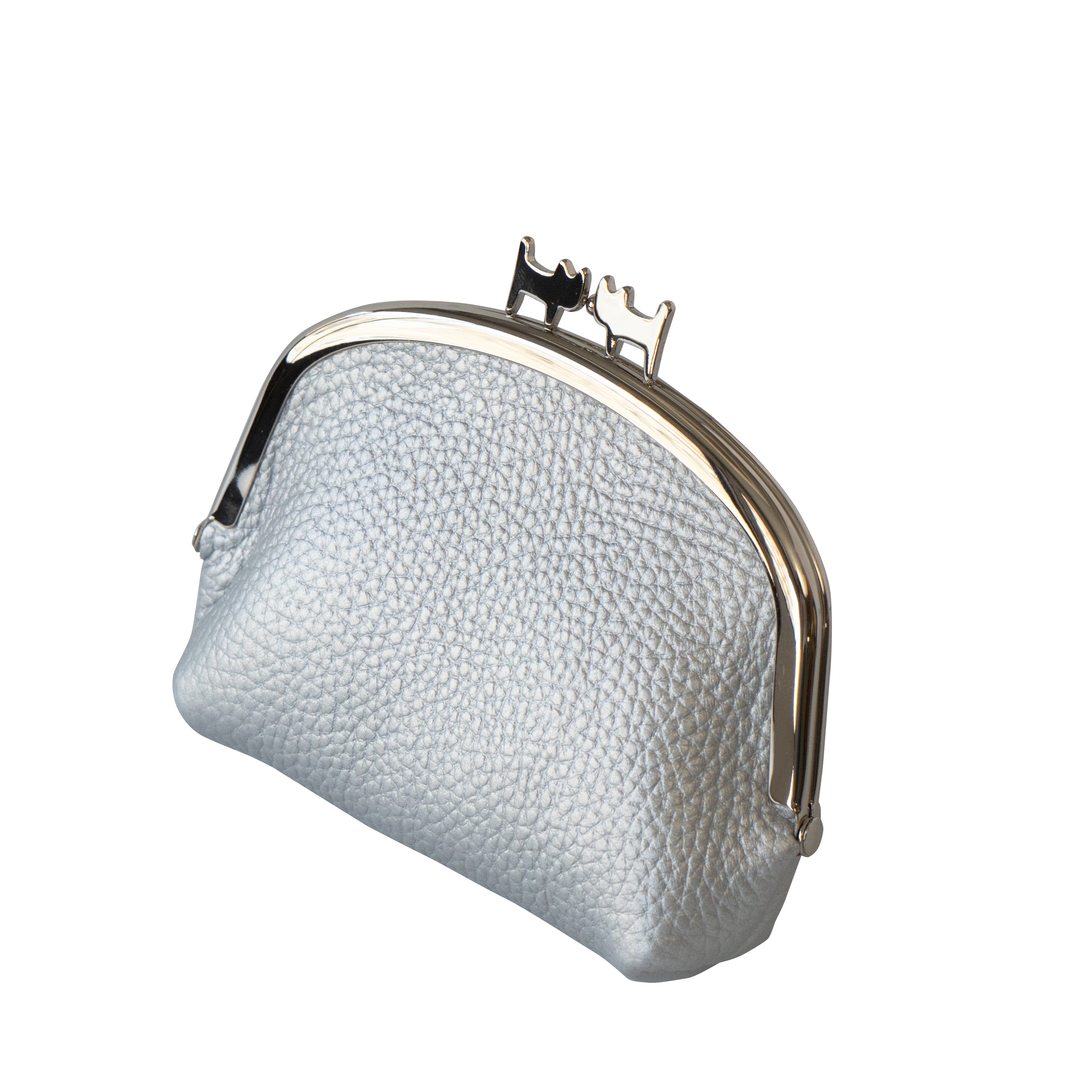 【期間限定:4/24(金)22:00〜26(日)】【受注生産】にゃまぐちポーチ キュイール・マッシュ / シルバー