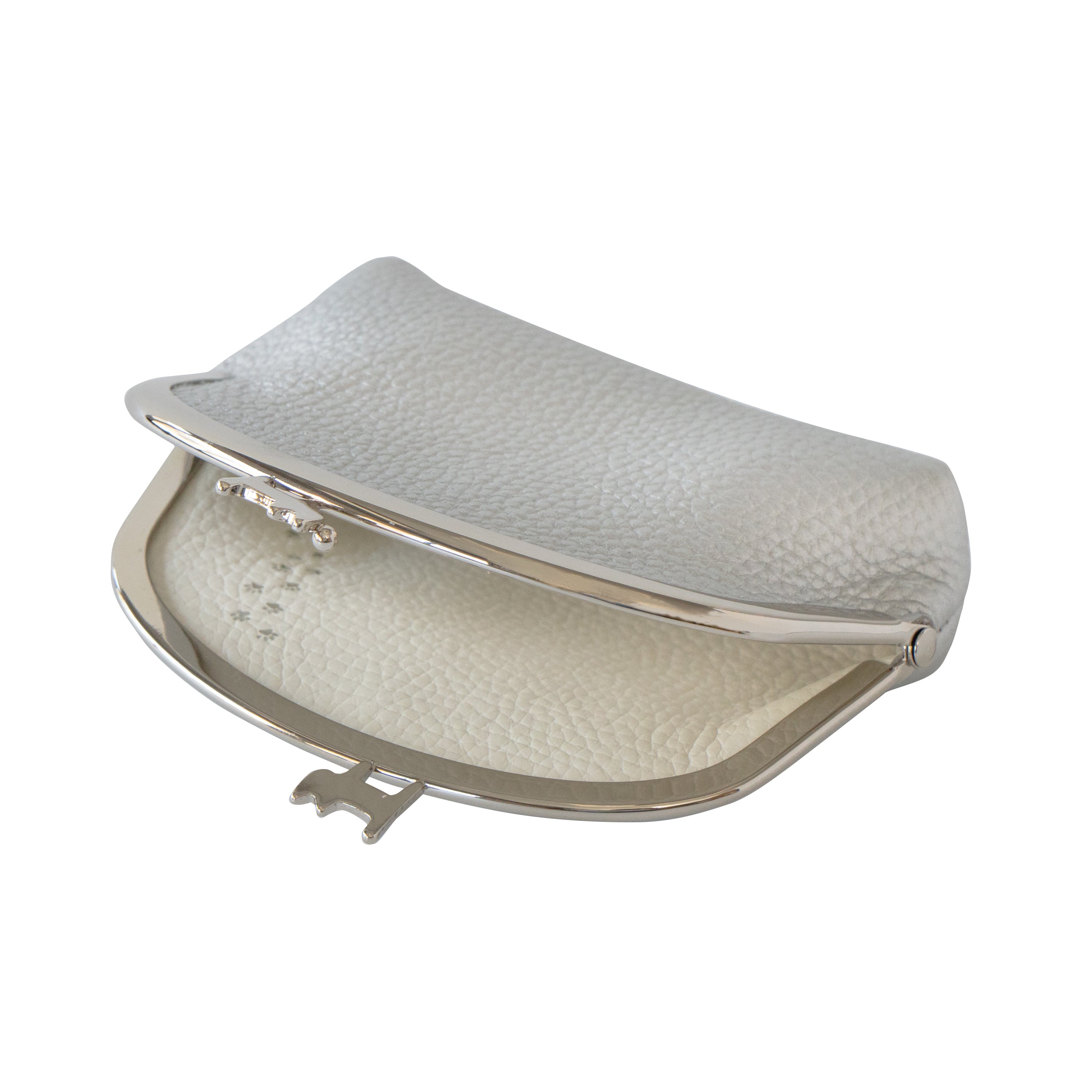 【期間限定:4/24(金)22:00〜26(日)】【受注生産】にゃまぐちポーチ キュイール・マッシュ / シルバー