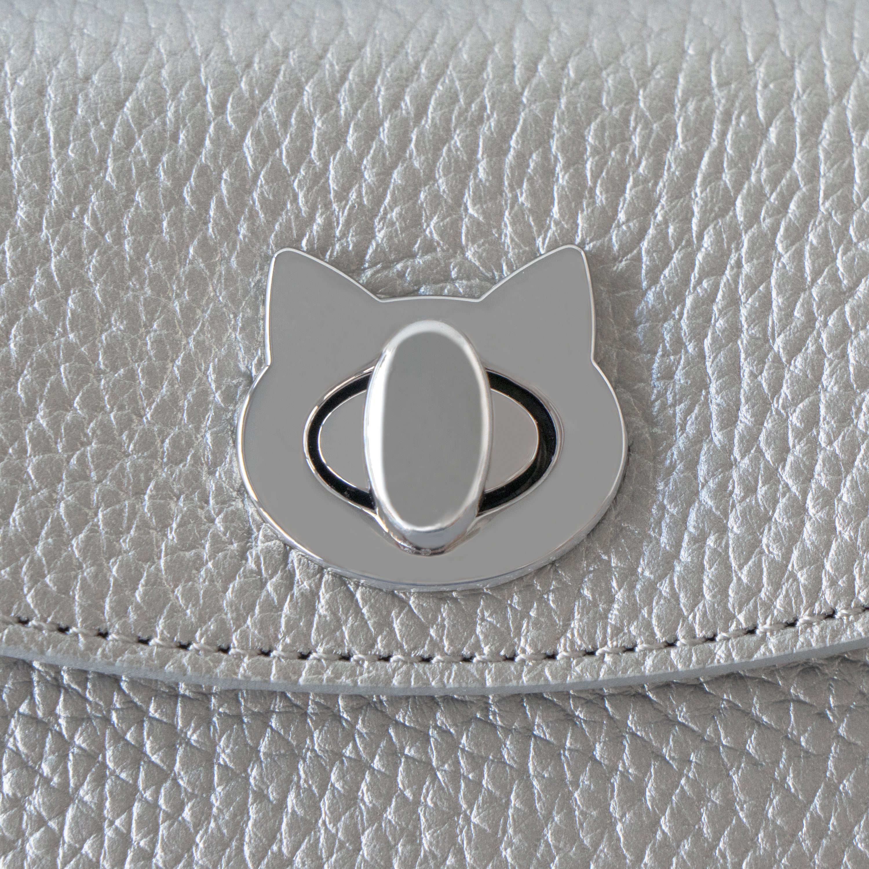 Flap Wallet Frunja Long Cuir Mache / Silver
