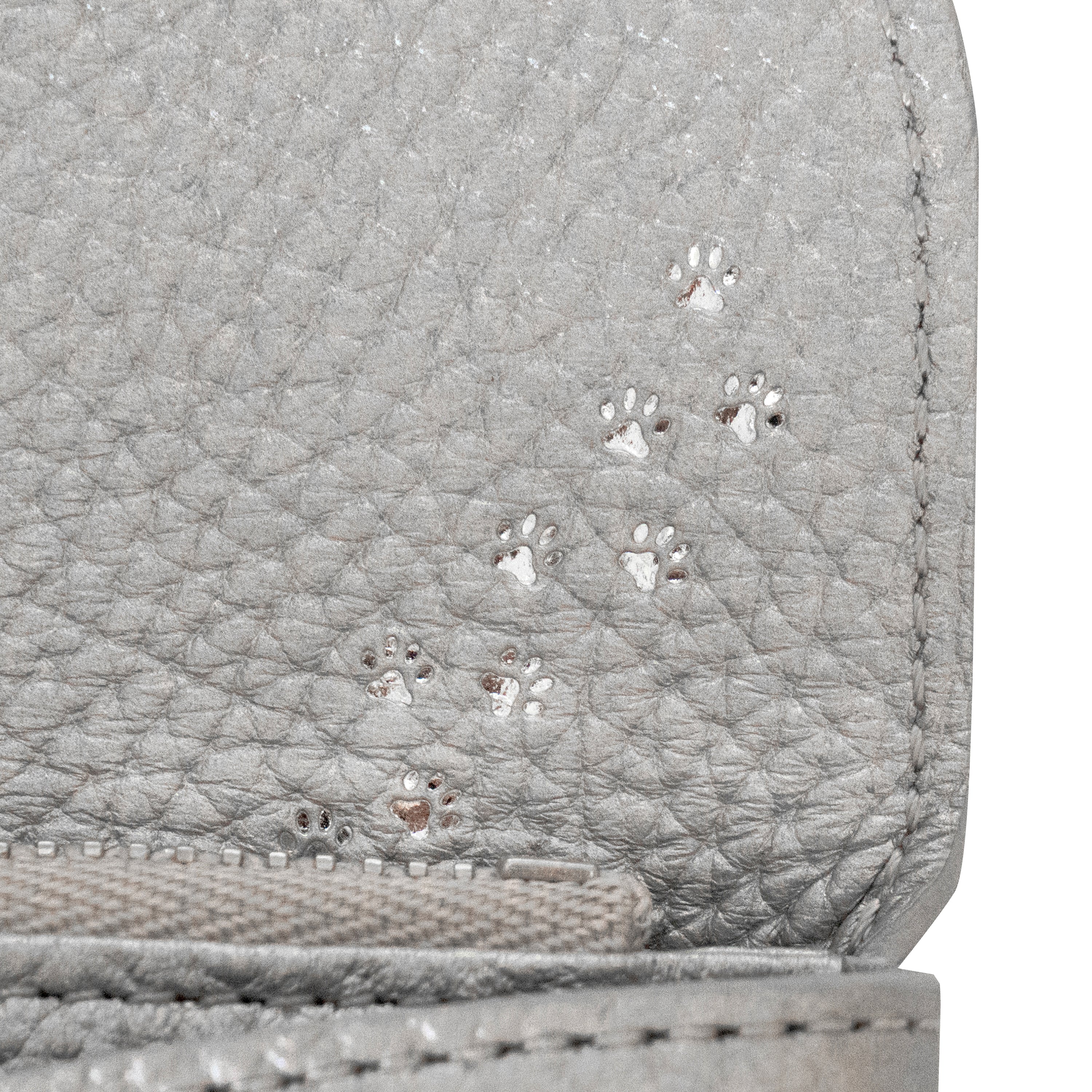 Flap Wallet Frunja Long Cuir Mache / Silver