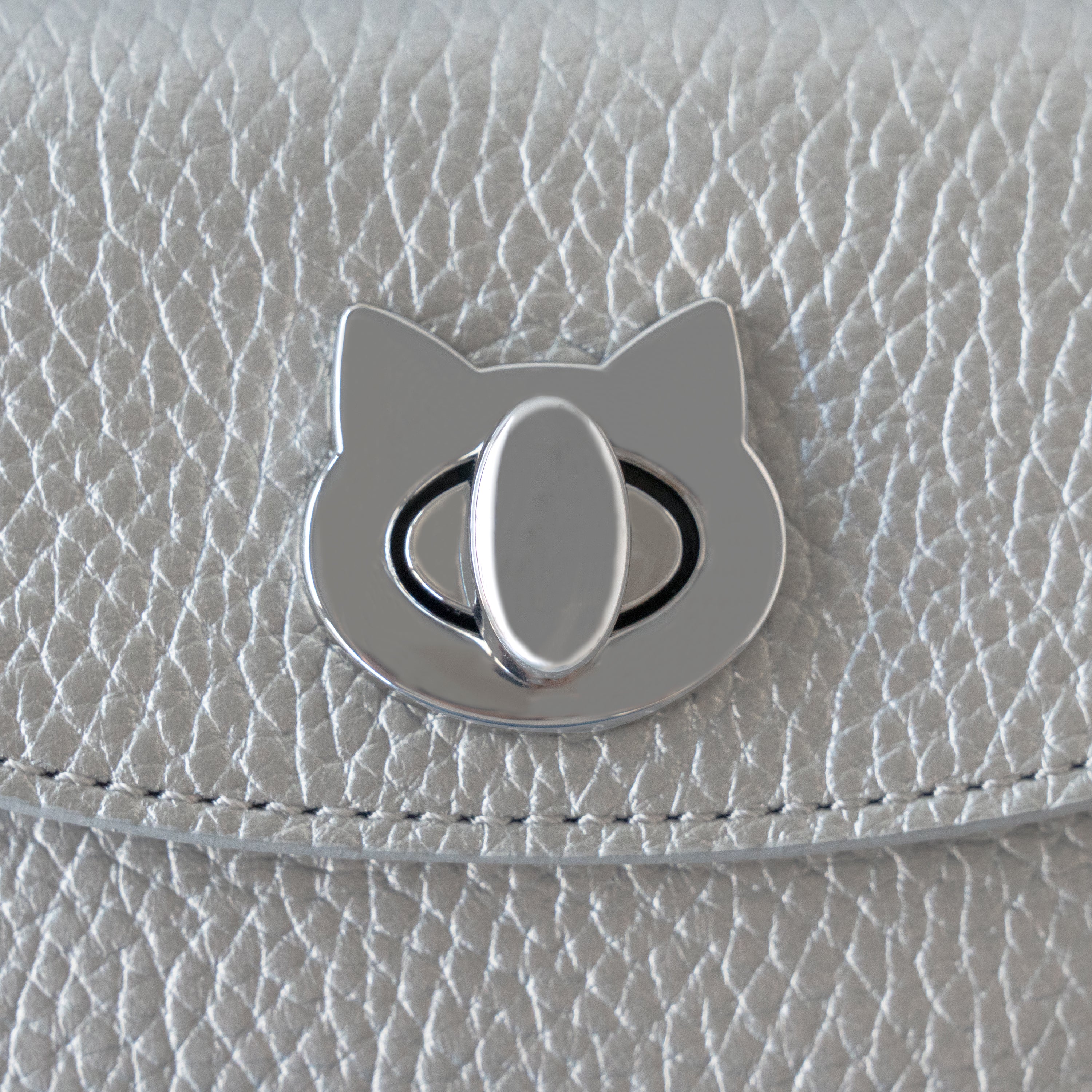 Flap Wallet Flunya Medium Cuir Mash / Silver