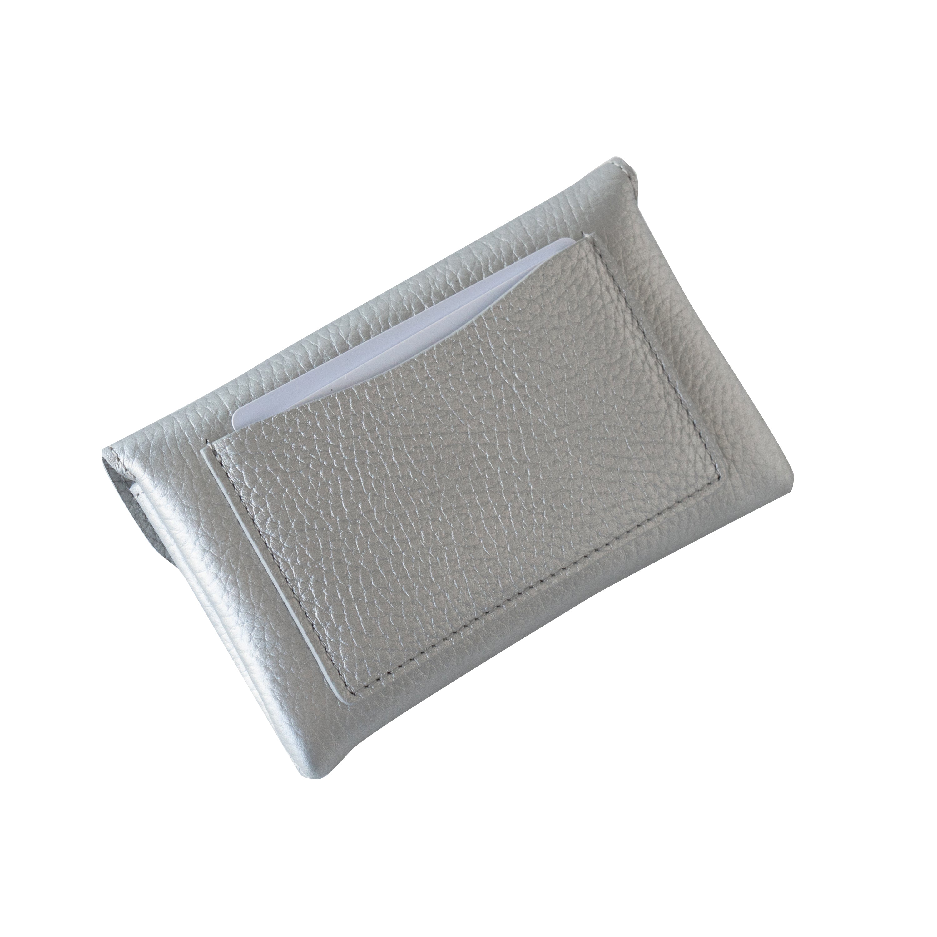 Flap Wallet Flunya Medium Cuir Mash / Silver